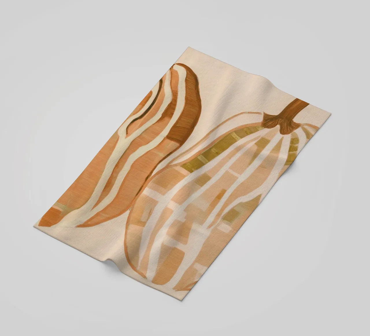 A Basic Pumpkins beach towel by Melloi Art Print