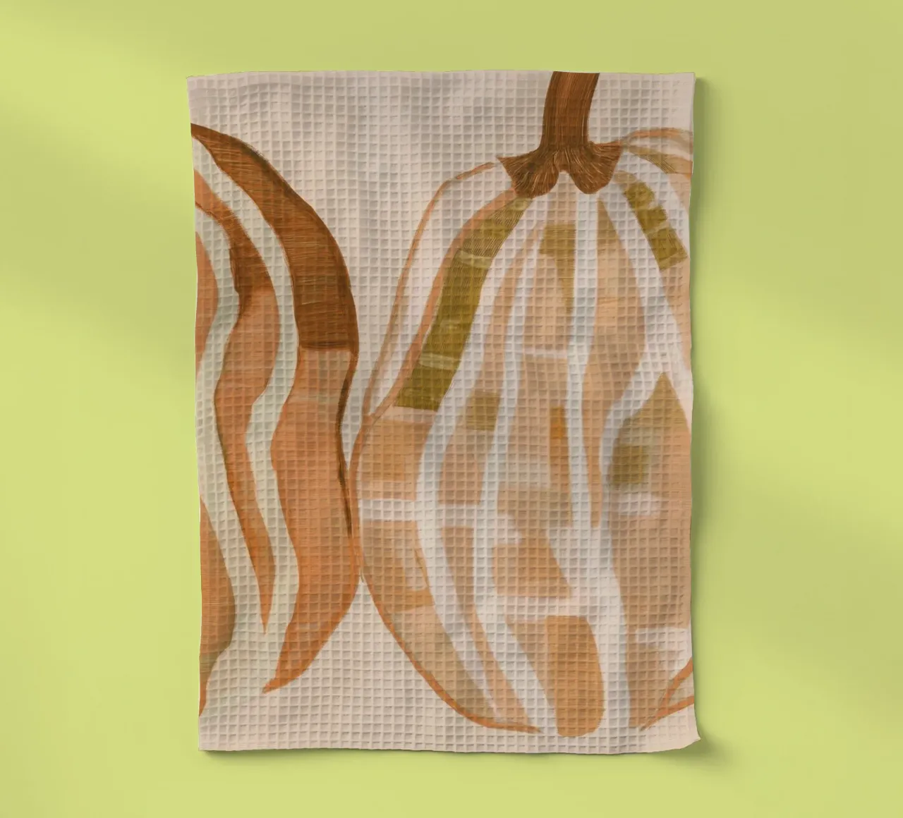 A Basic Pumpkins tea towel by Melloi Art Print