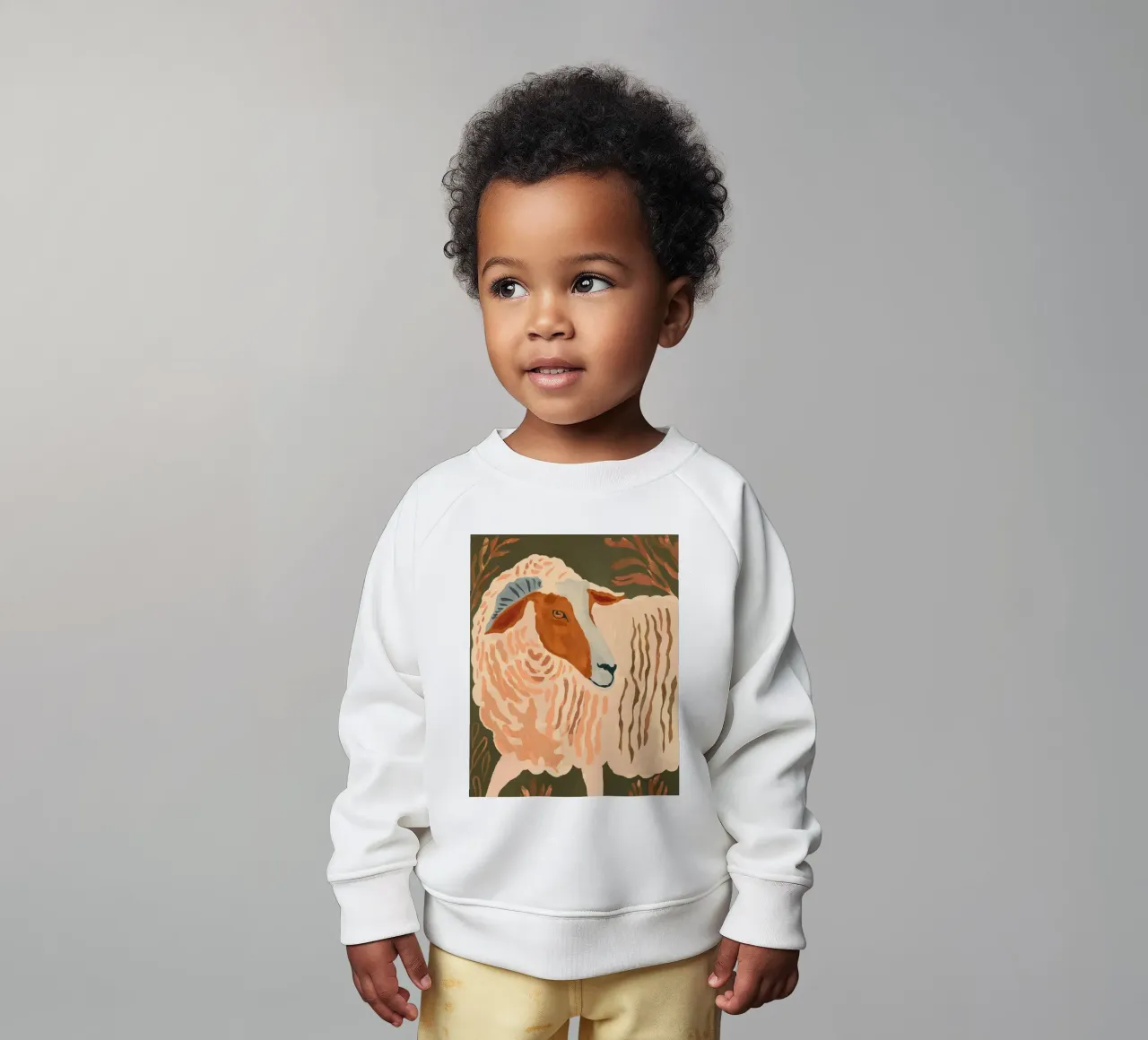 Ram rustico astratto 3 felpa neonato da ThingDesign