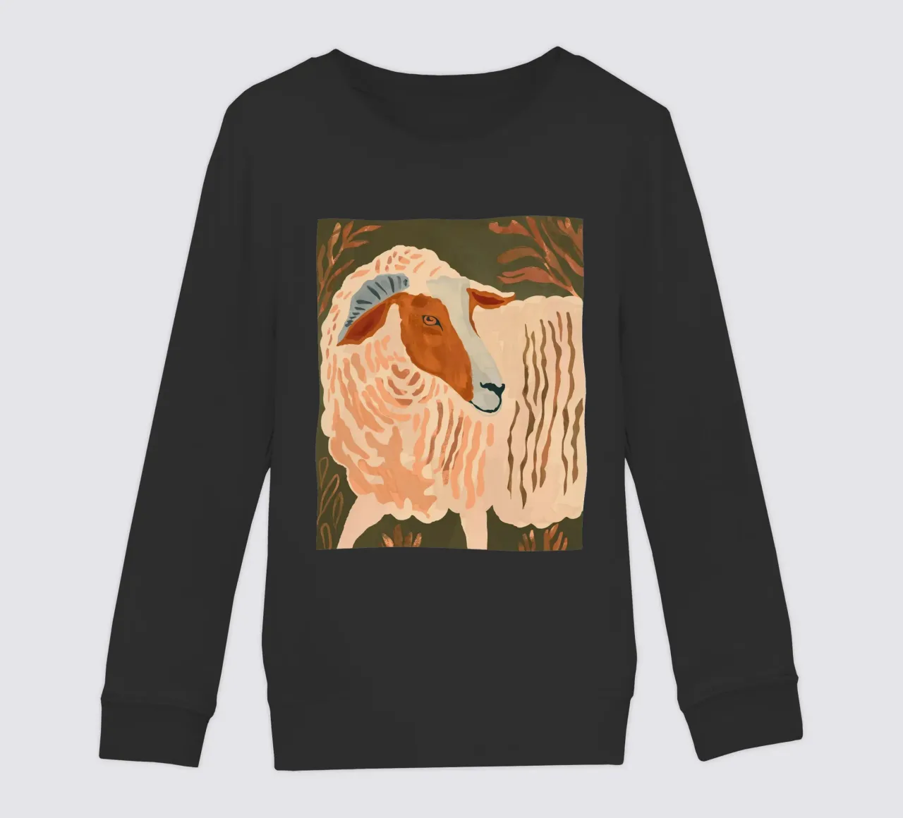 Ram rustico astratto 3 felpa bambino da ThingDesign