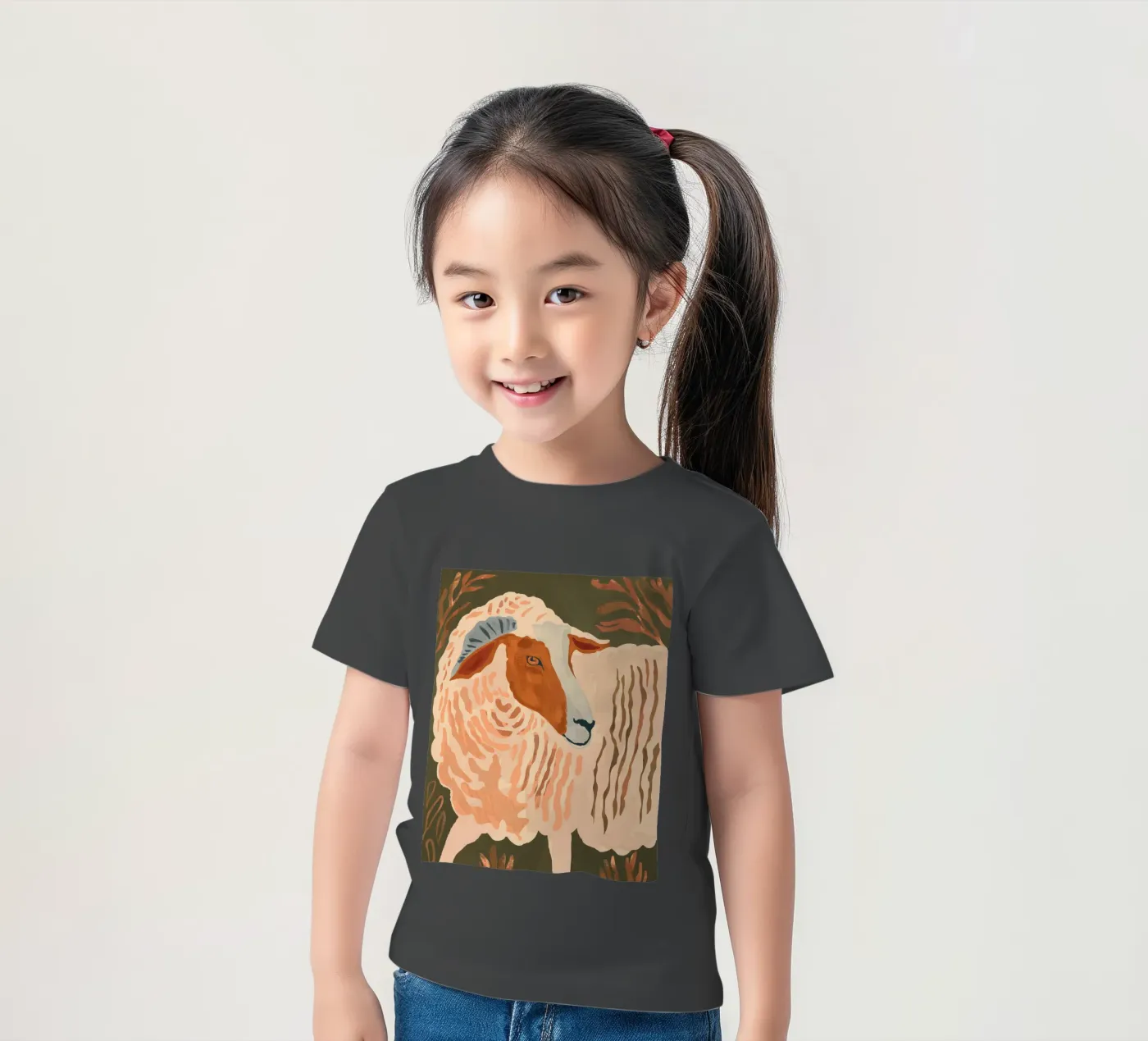 Ram rustico astratto 3 t-shirt bambini da ThingDesign