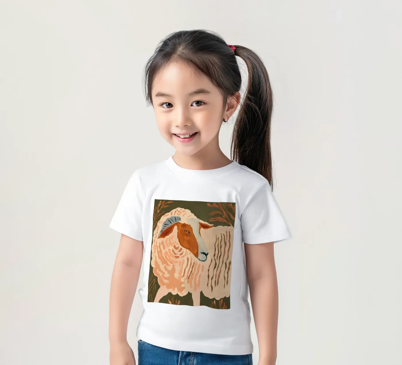 Ram rustico astratto 3 t-shirt bambini da ThingDesign