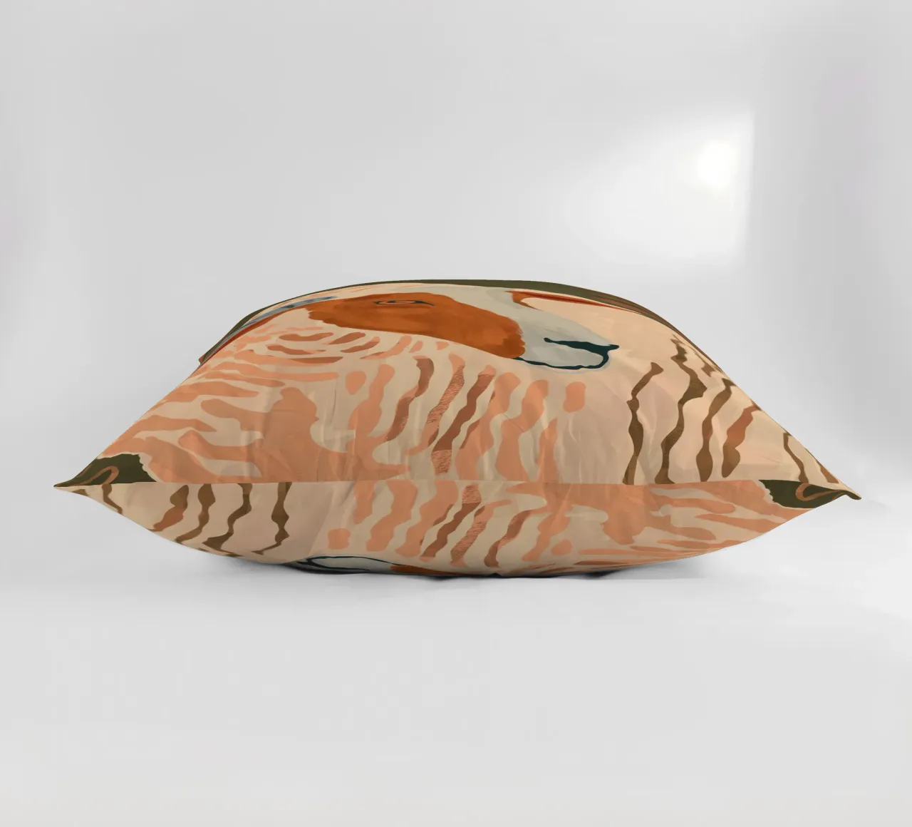 Ram rustico astratto 3 cuscino da ThingDesign