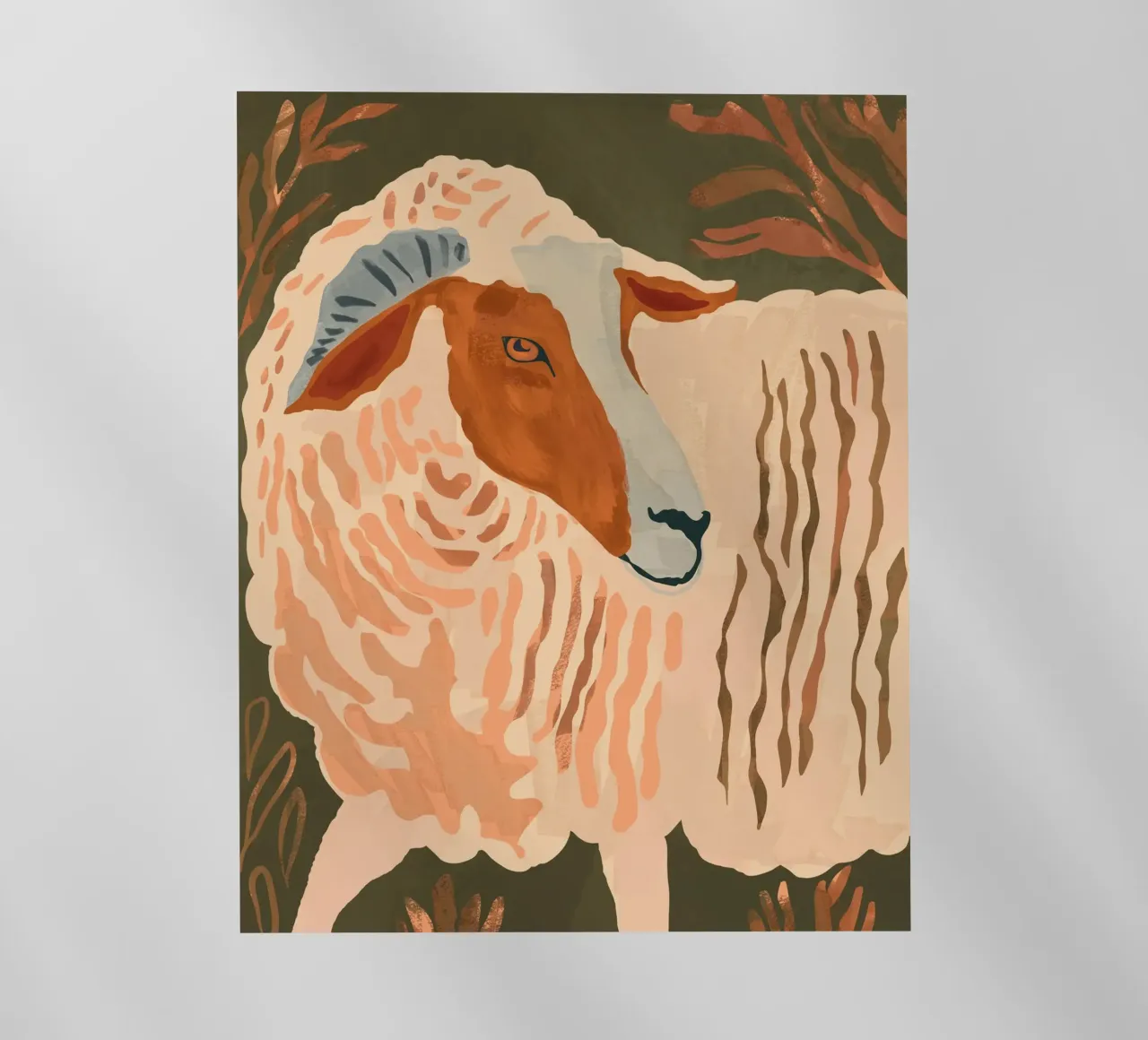 Ram rustico astratto 3 pellicola backlit da ThingDesign