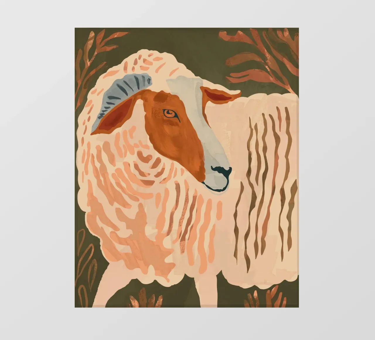 Ram rustico astratto 3 pellicola backlit da ThingDesign