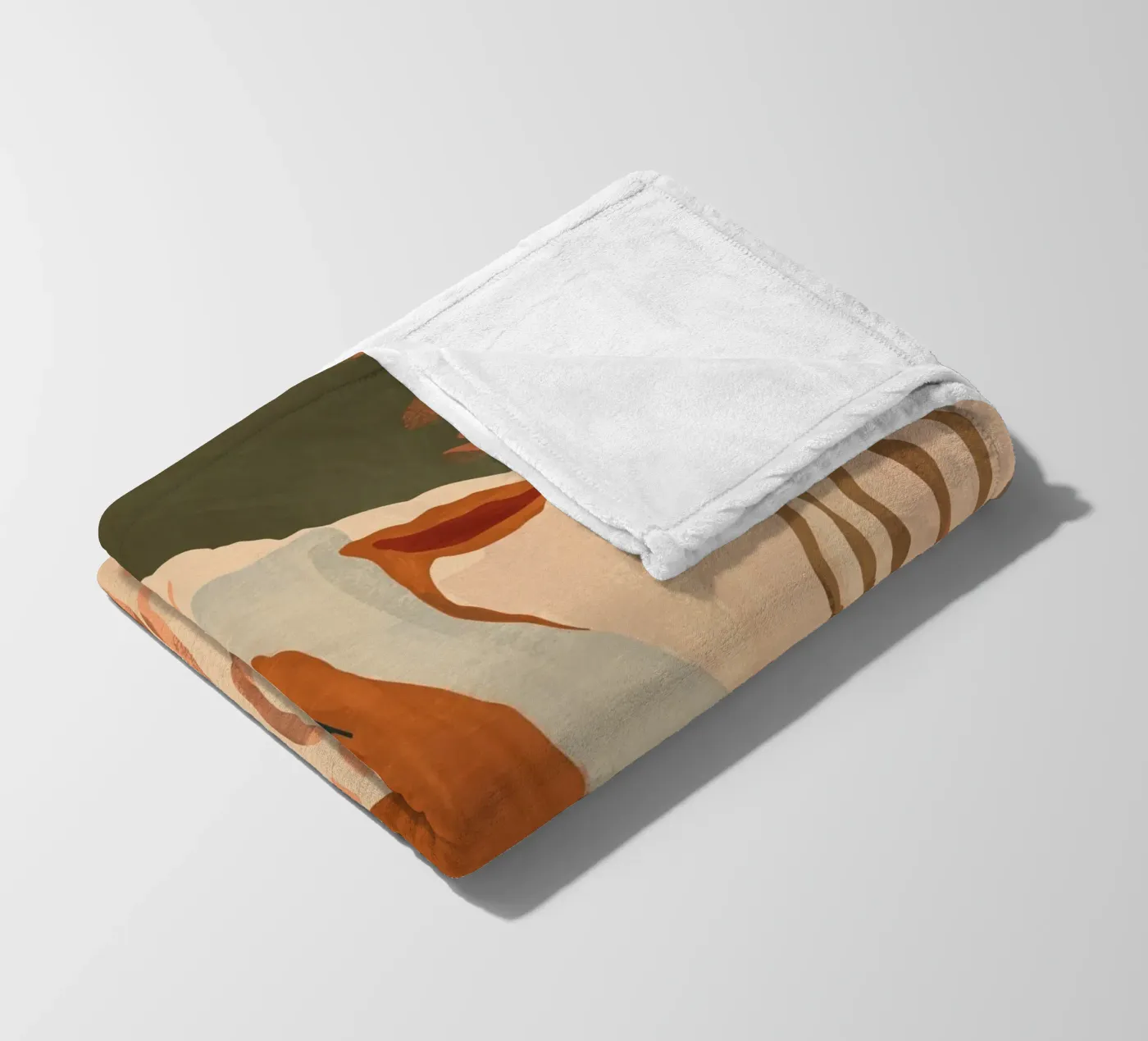 Abstracte Rustieke Ram 3 fleecedeken van ThingDesign