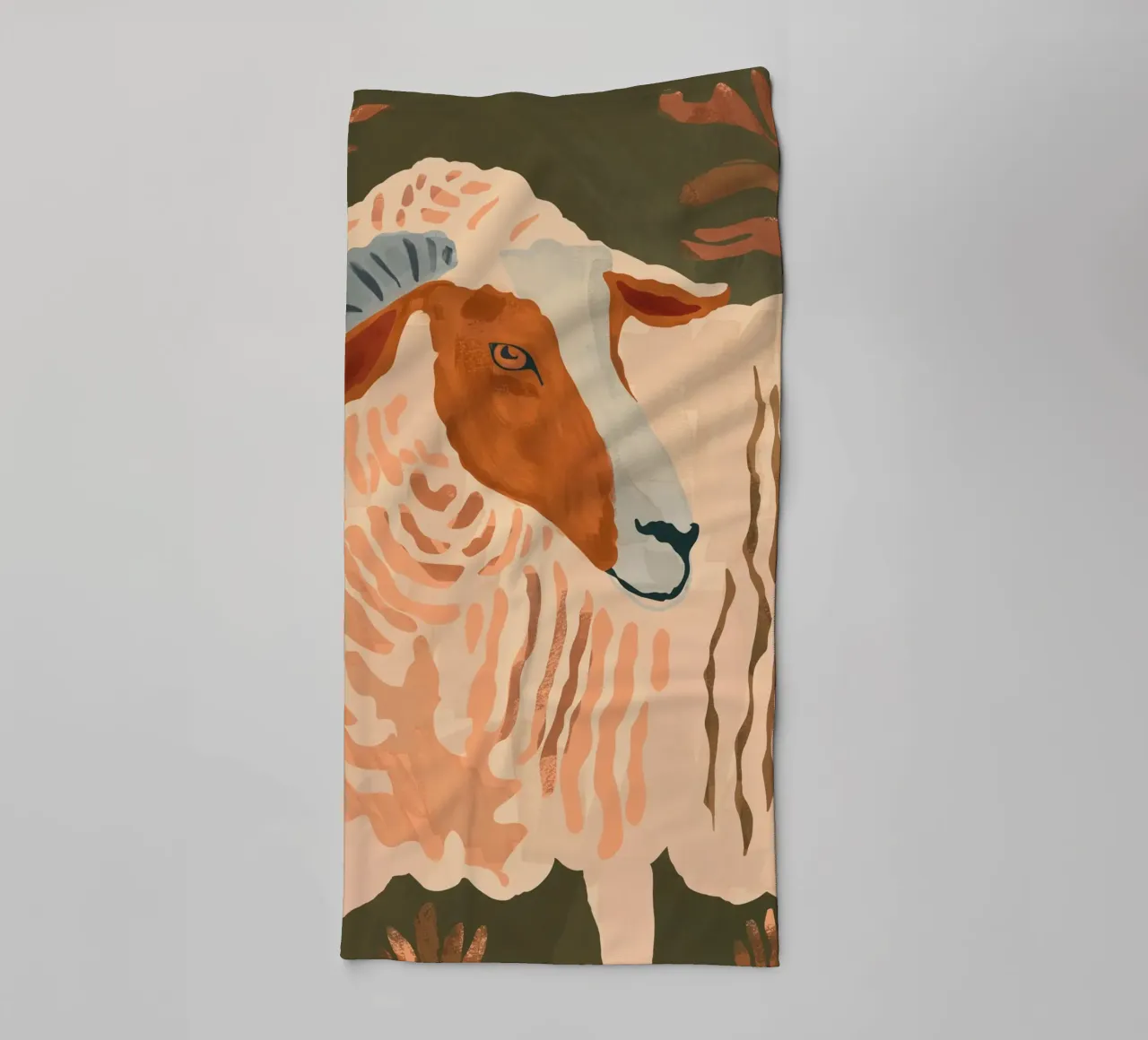 Ram rustico astratto 3 asciugamano da bagno da ThingDesign