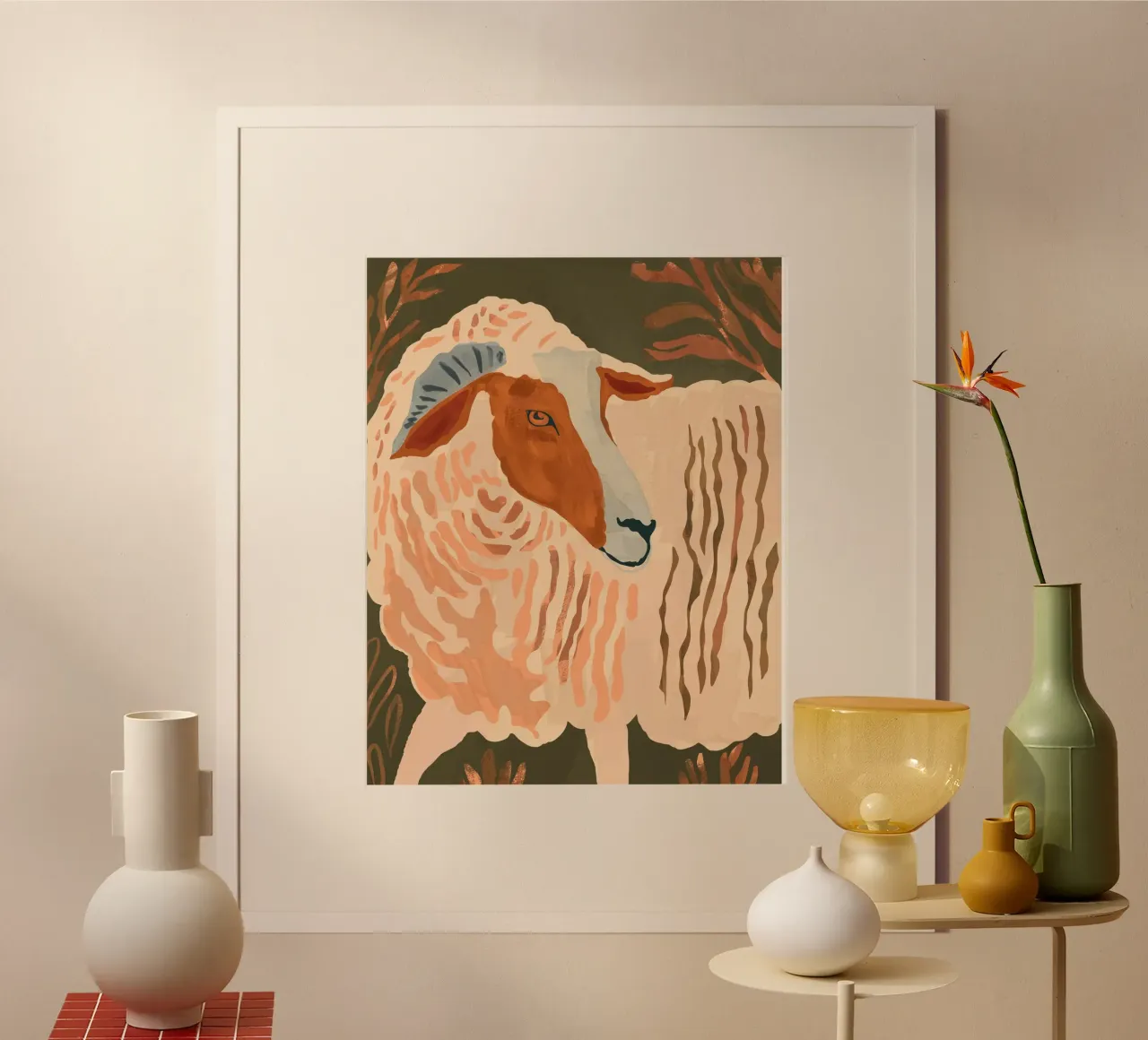 Abstract Rustic Ram 3 poster da ThingDesign