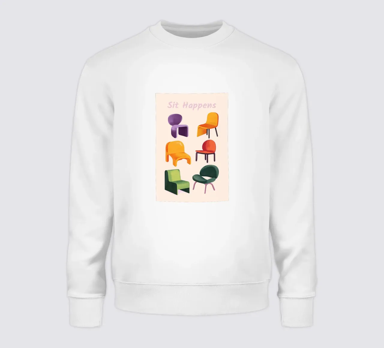 Sedie Isometriche felpa da Melloi Art Print