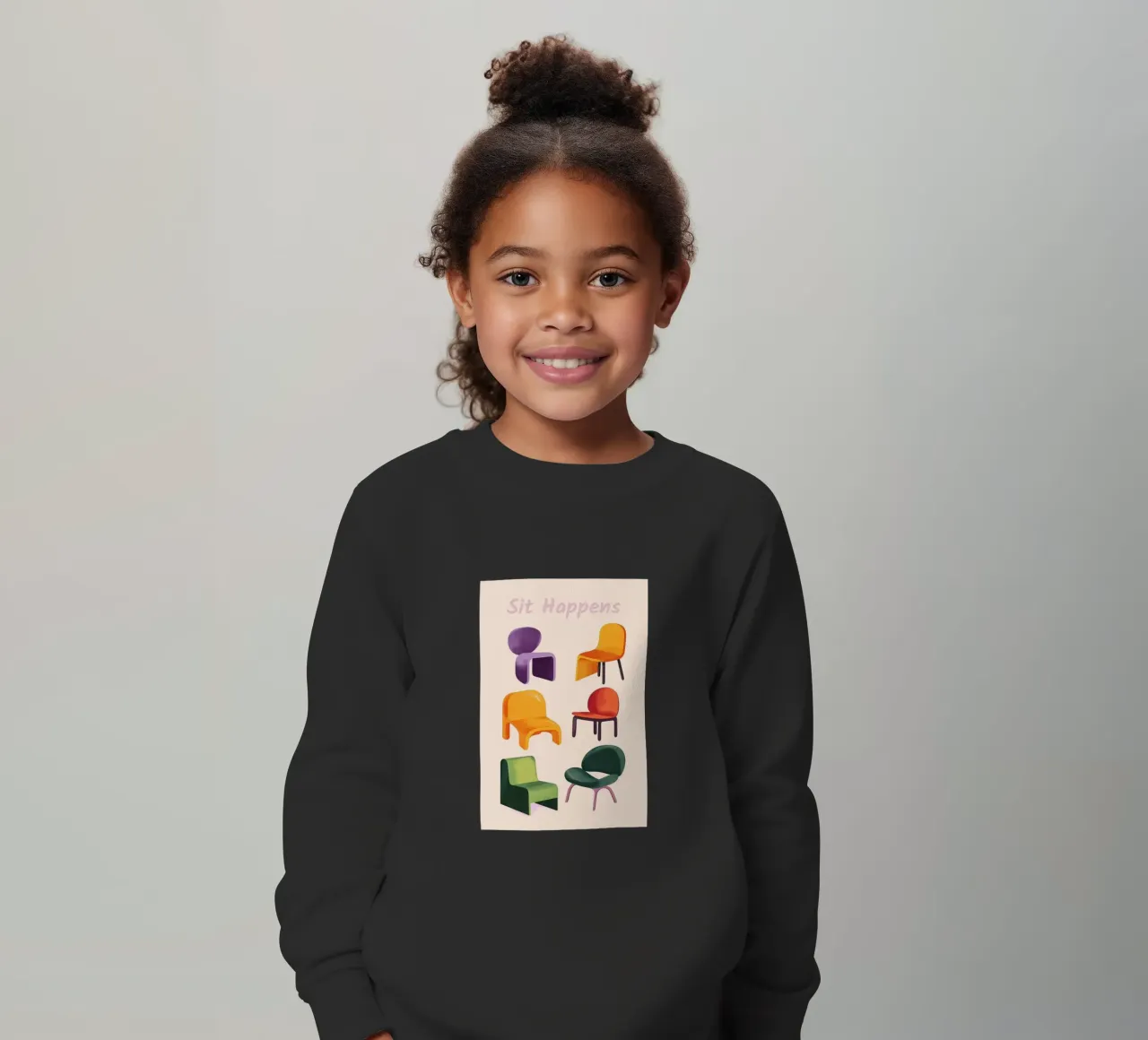 Sedie Isometriche felpa bambino da Melloi Art Print