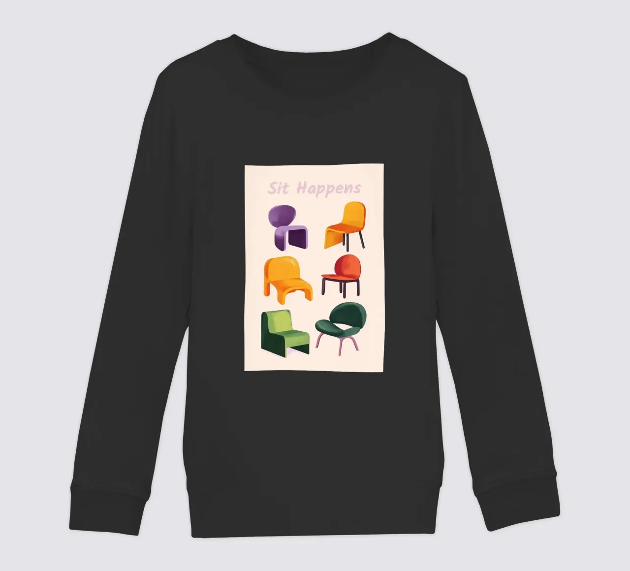 Sedie Isometriche felpa bambino da Melloi Art Print