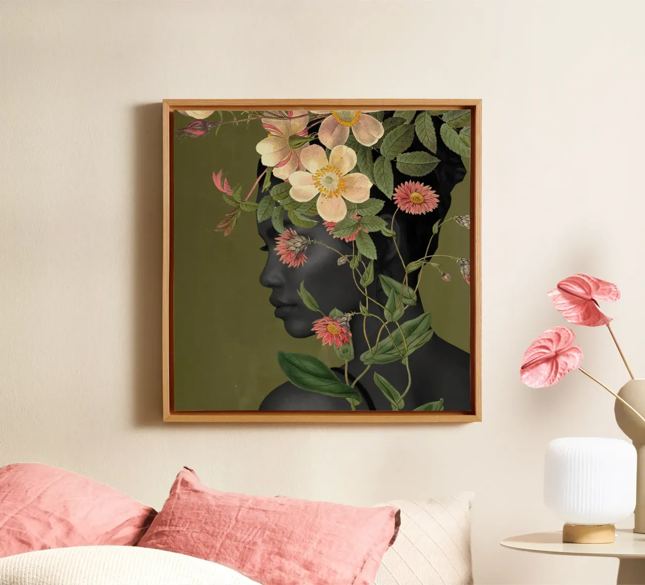 Bloom canvas with Floater frame by dada22