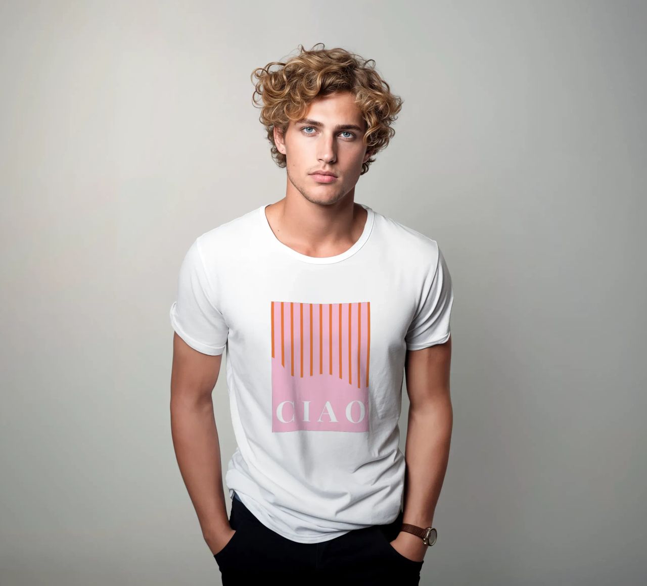 Ciao Print t-shirt da Bella Studio
