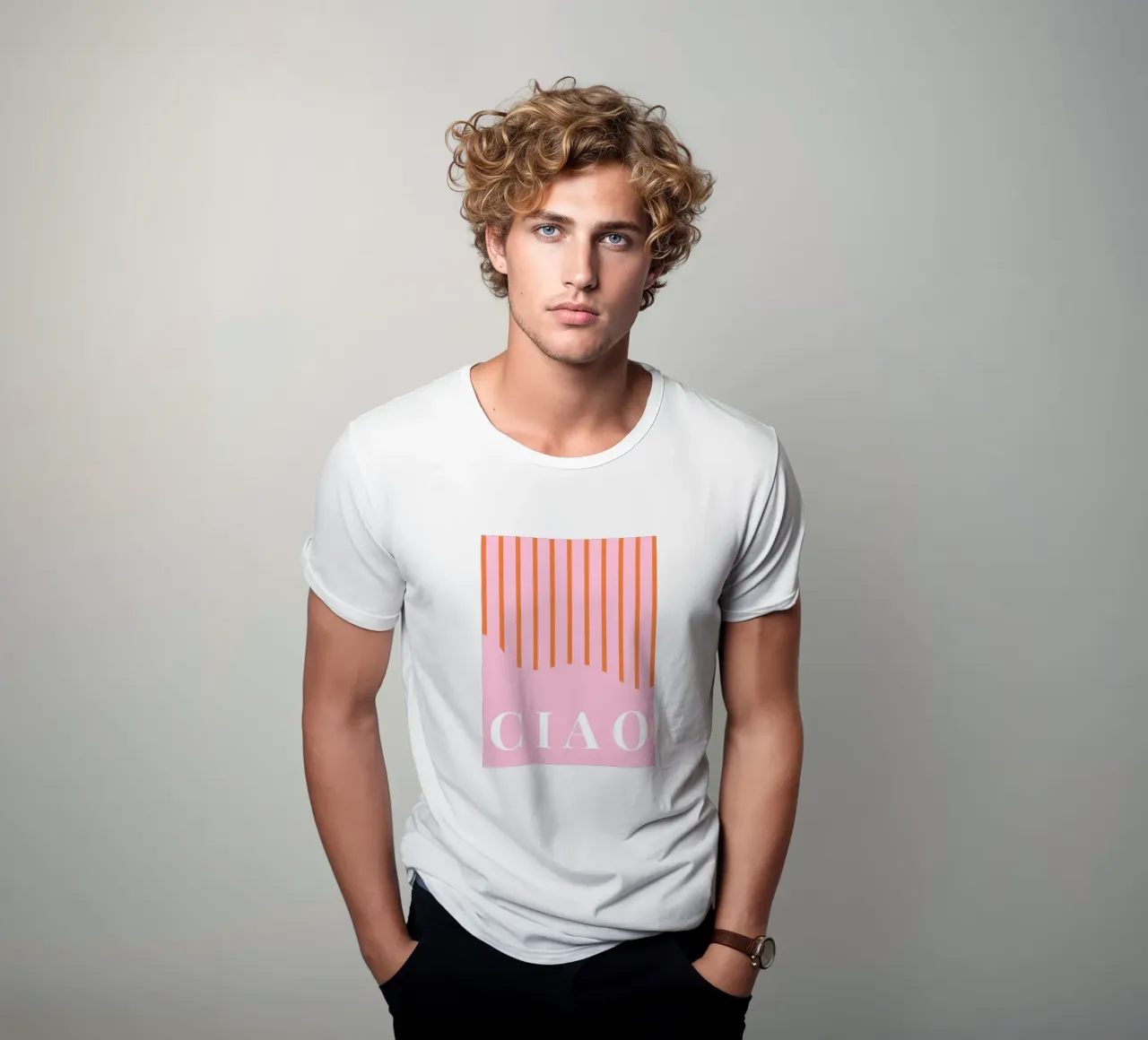 Ciao Print t-shirt da Bella Studio