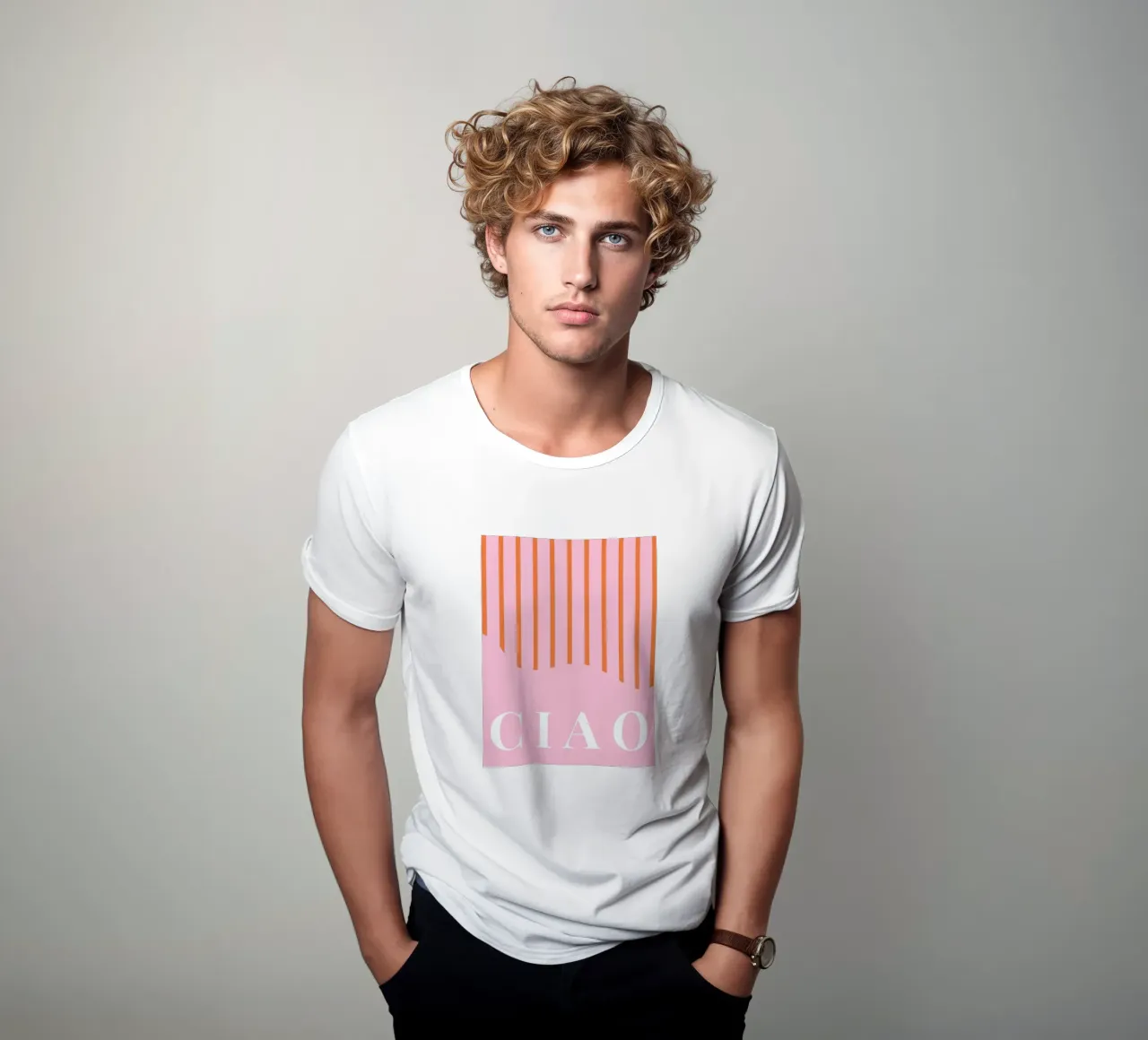 Ciao Print t-shirt da Bella Studio