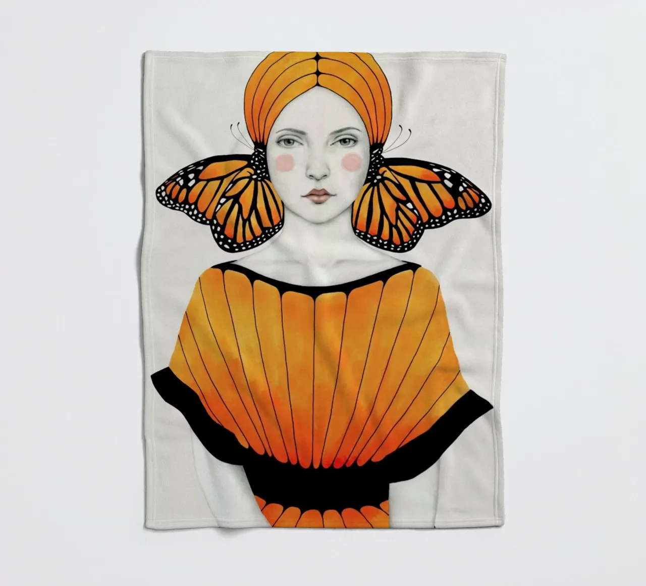 Anais fleece blanket by Sofia Bonati