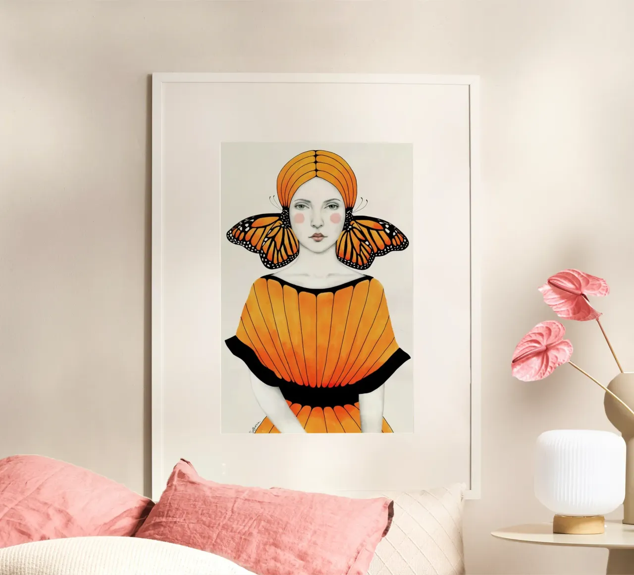Anais poster con telaio in alluminio da Sofia Bonati