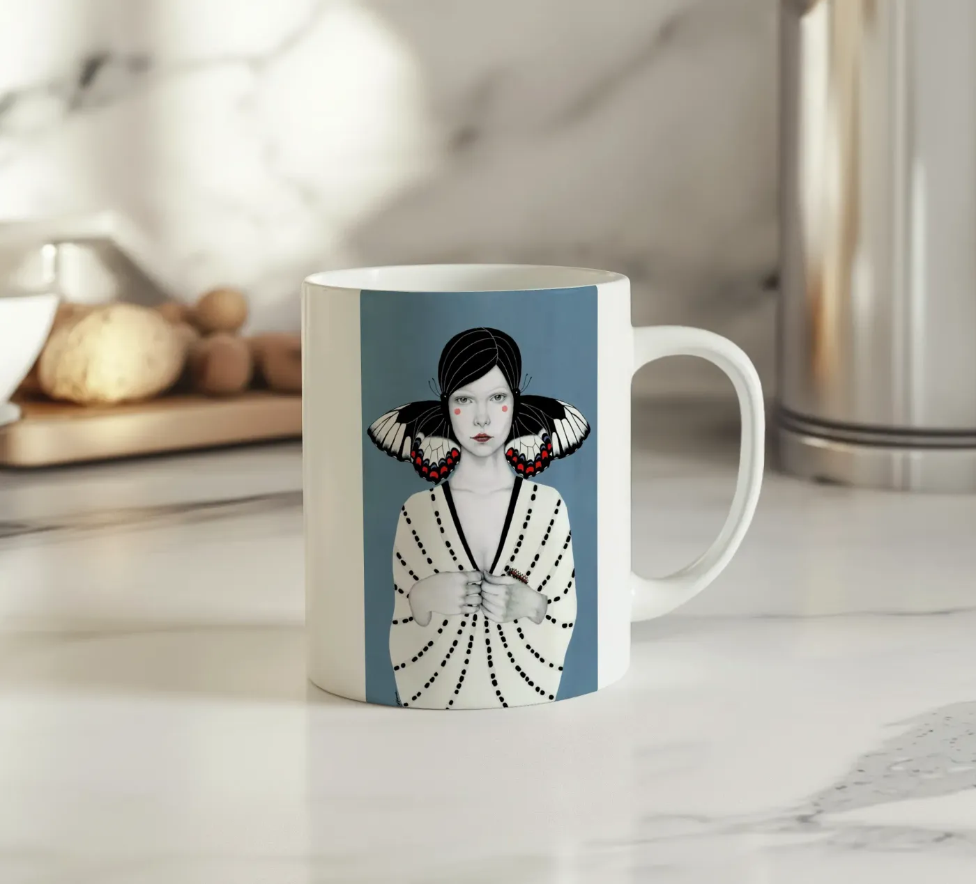 Mila ceramic mug by Sofia Bonati