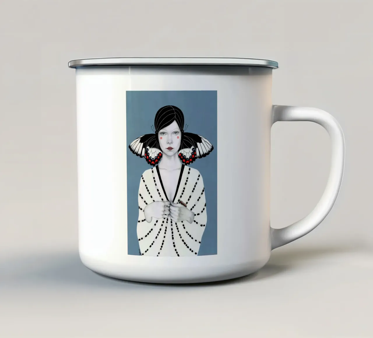 Mila tazza in smalto da Sofia Bonati