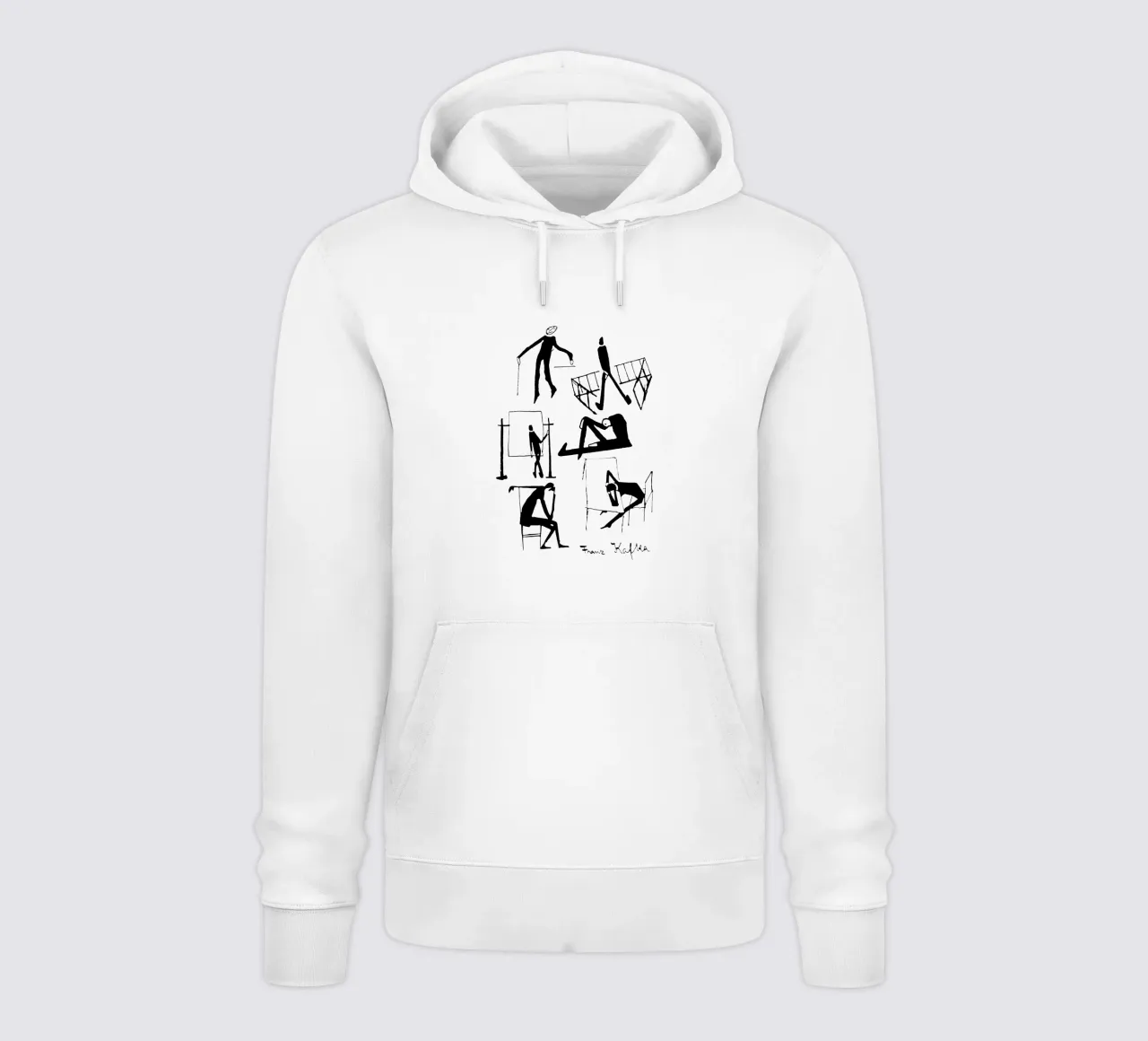 Franz Kafka Drawings hoodie van MissLiterarty
