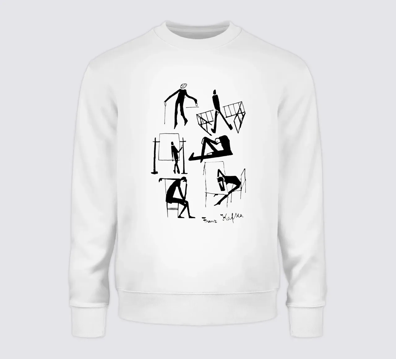 Franz Kafka Zeichnungen Sweatshirt von MissLiterarty