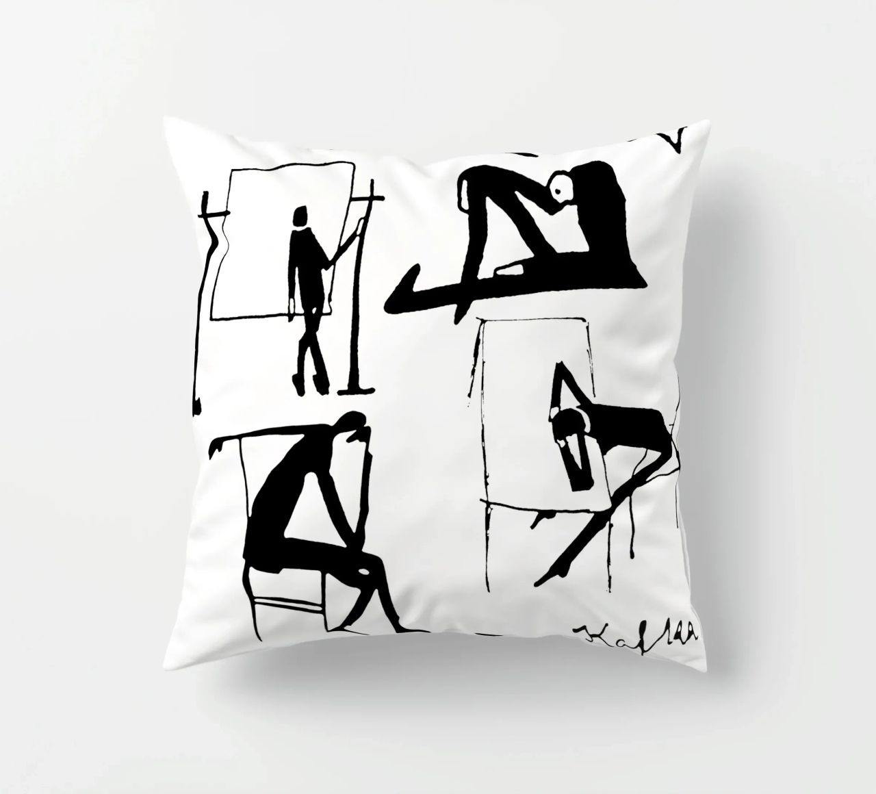 Disegni di Franz Kafka cuscino da MissLiterarty
