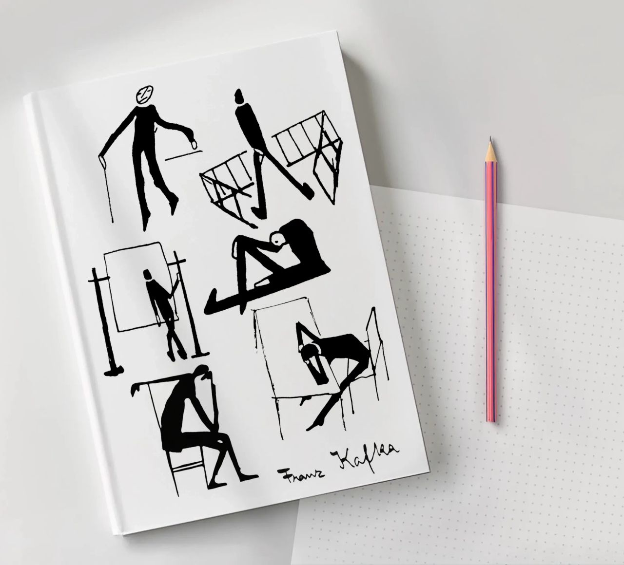 Franz Kafka Drawings notebook by MissLiterarty
