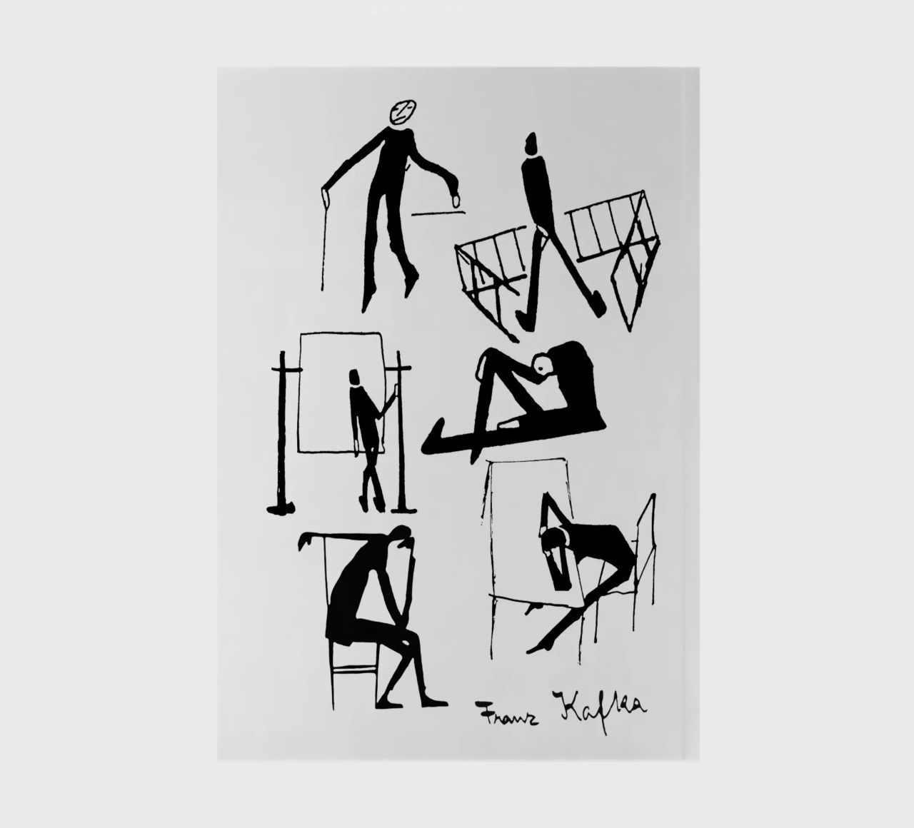 Franz Kafka Drawings notebook by MissLiterarty