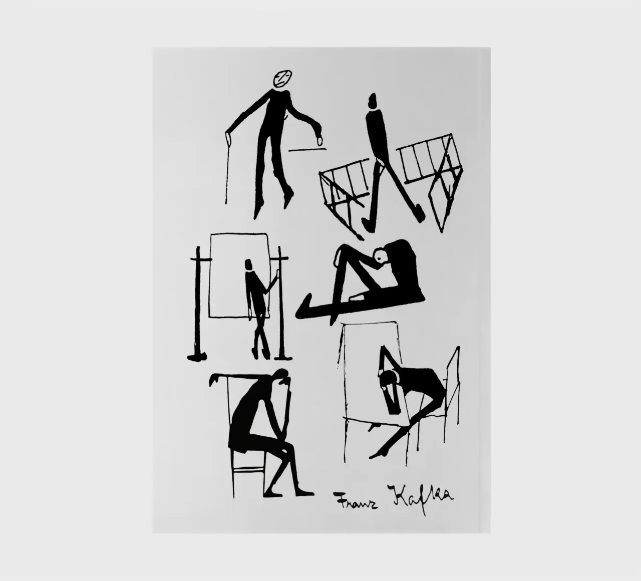 Franz Kafka Drawings notitieboek van MissLiterarty