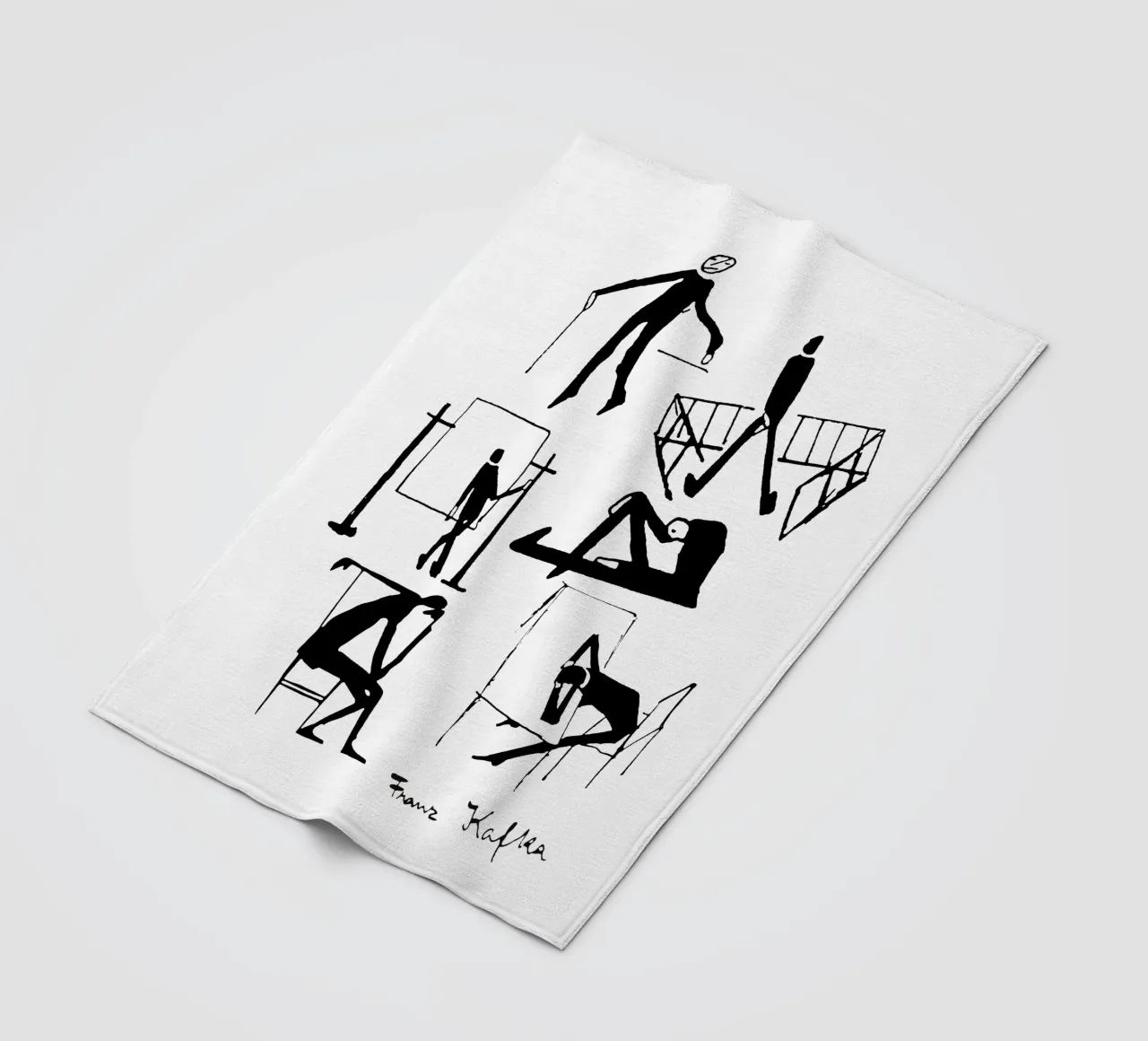 Disegni di Franz Kafka coperta in pile da MissLiterarty