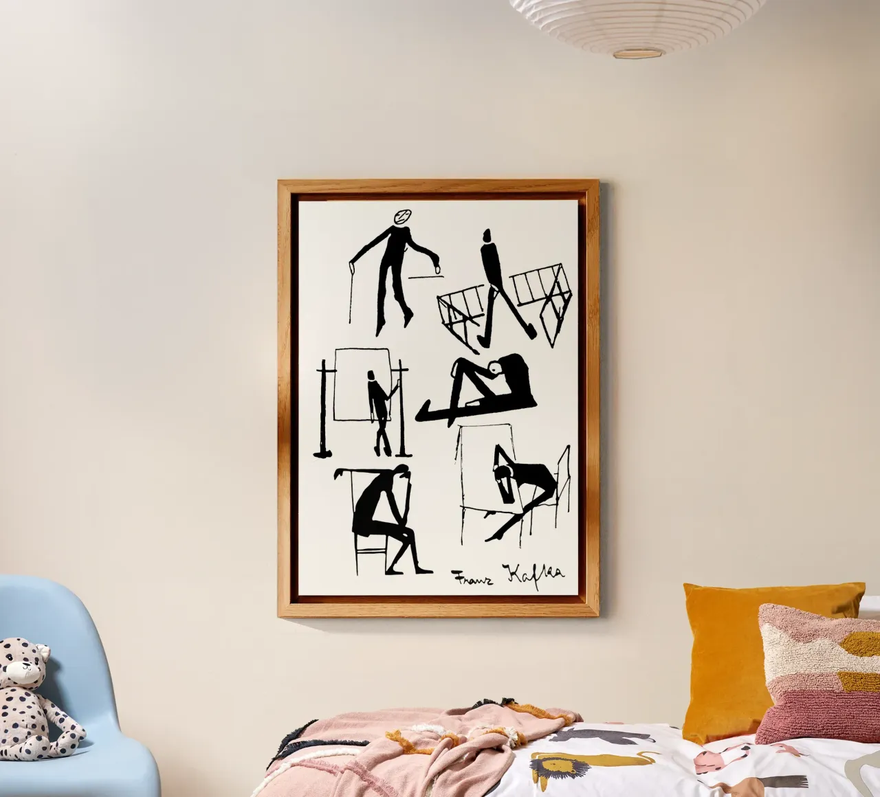 Disegni di Franz Kafka alluminio dibond da MissLiterarty