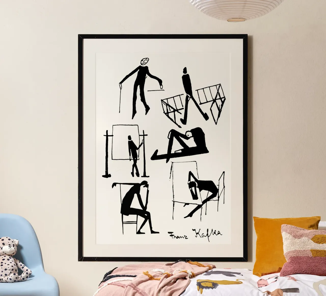 Franz Kafka Zeichnungen Poster von MissLiterarty