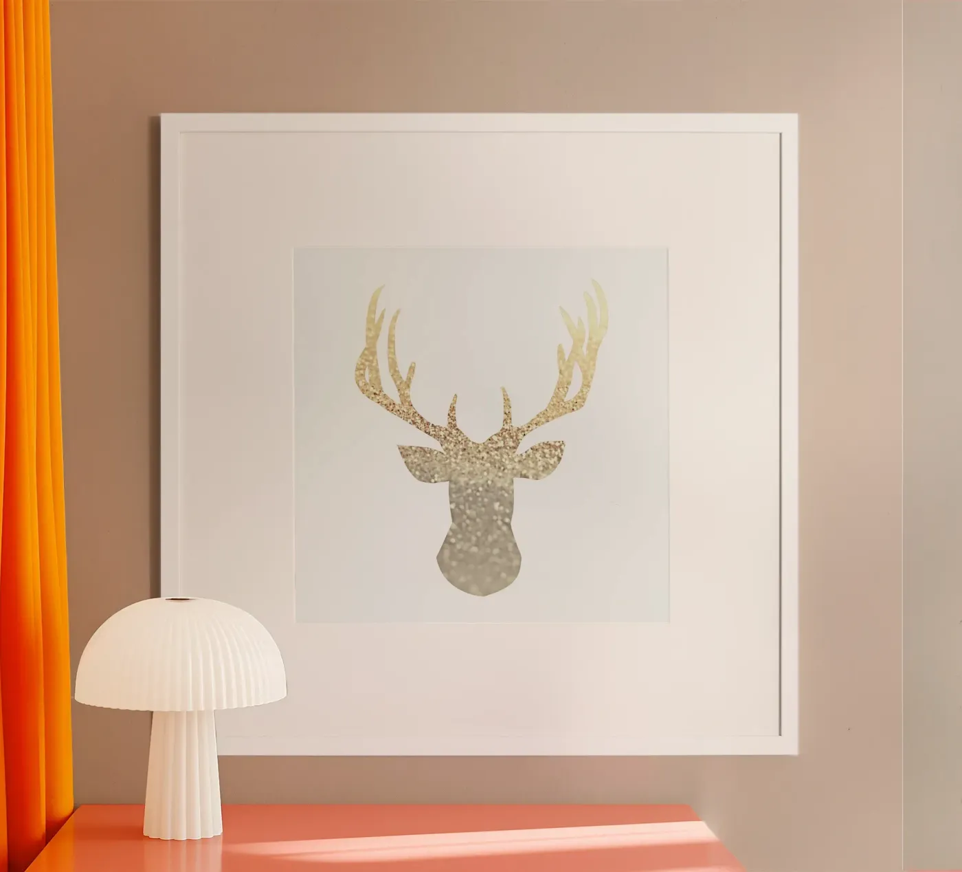Gold Deer poster da Monika Strigel