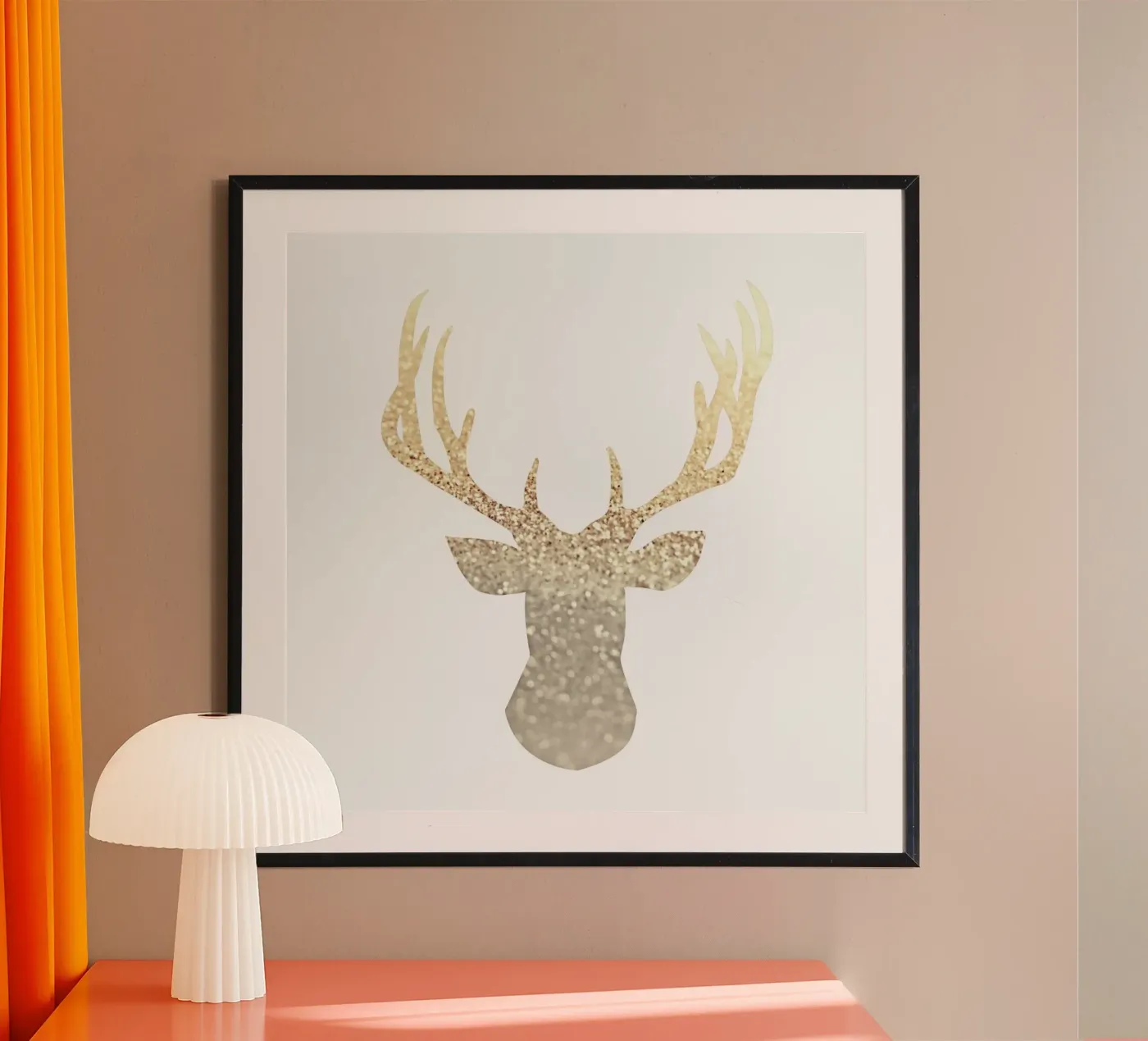 Gold Deer poster da Monika Strigel