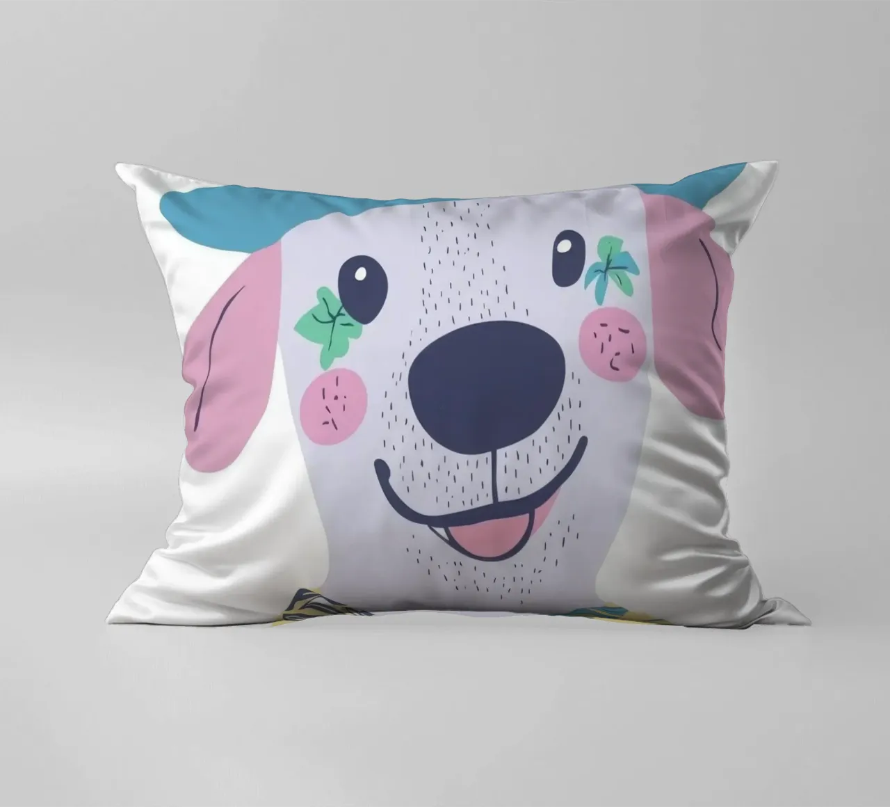 Il cane hawaiano sorridente cuscino da So Cute Land - Affiches et posters