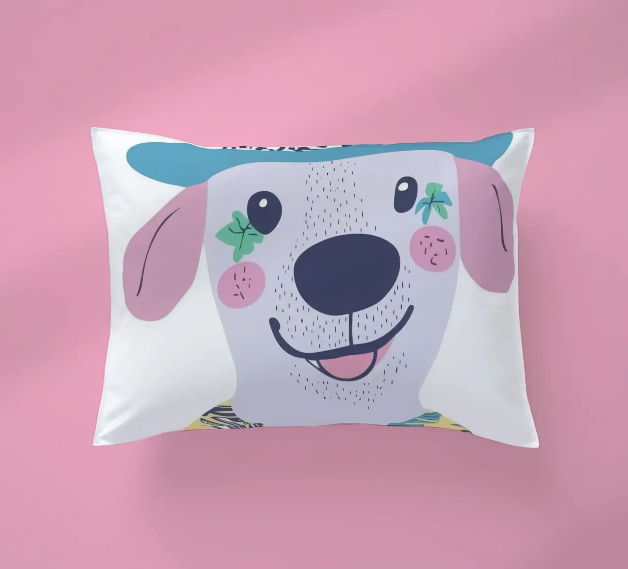 Il cane hawaiano sorridente cuscino da So Cute Land - Affiches et posters
