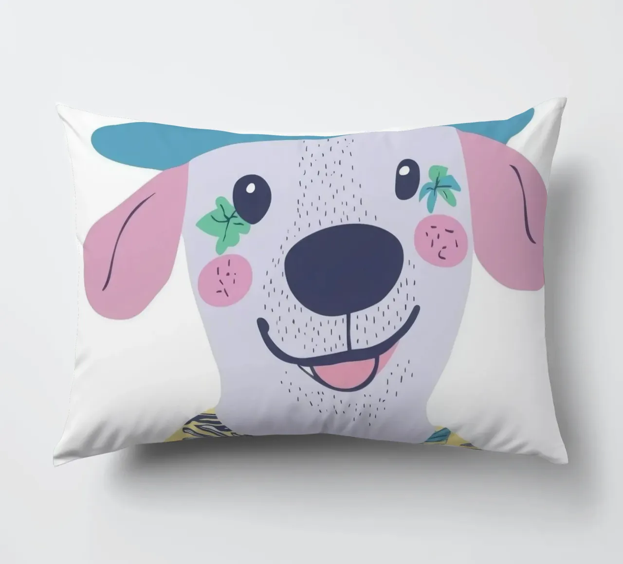 Il cane hawaiano sorridente cuscino da So Cute Land - Affiches et posters