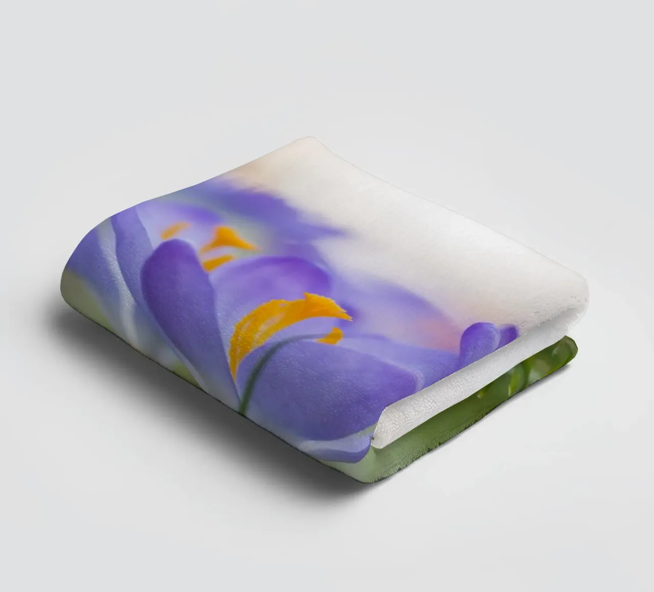 Spring Awakening: Crocuses in Bloom towel by Curious Collections by Marielle Leenders