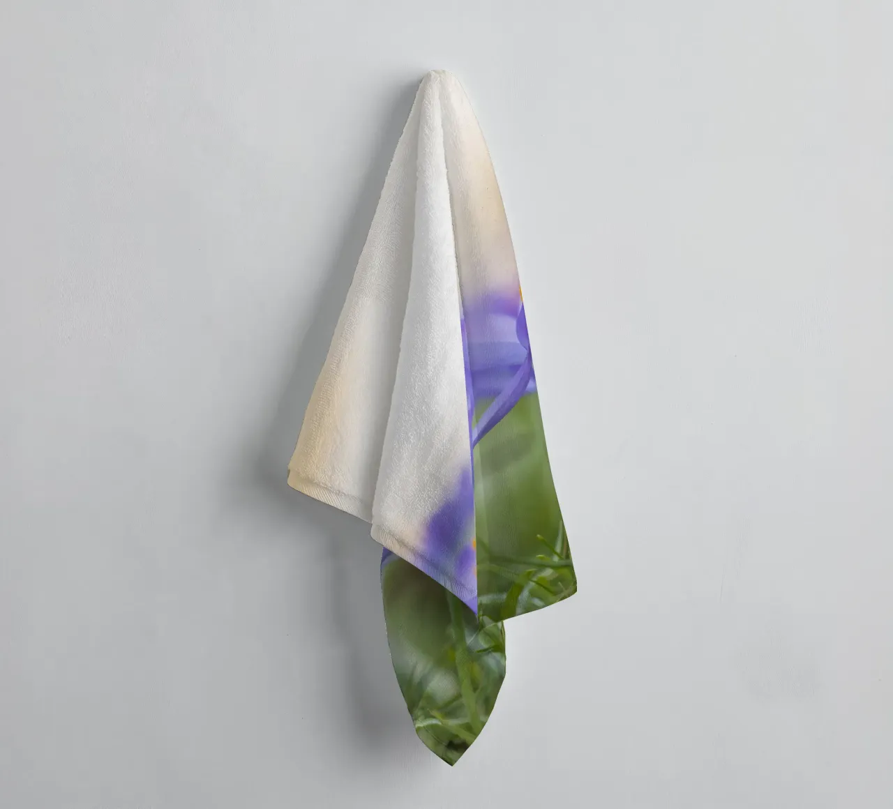 Spring Awakening: Crocuses in Bloom towel by Curious Collections by Marielle Leenders