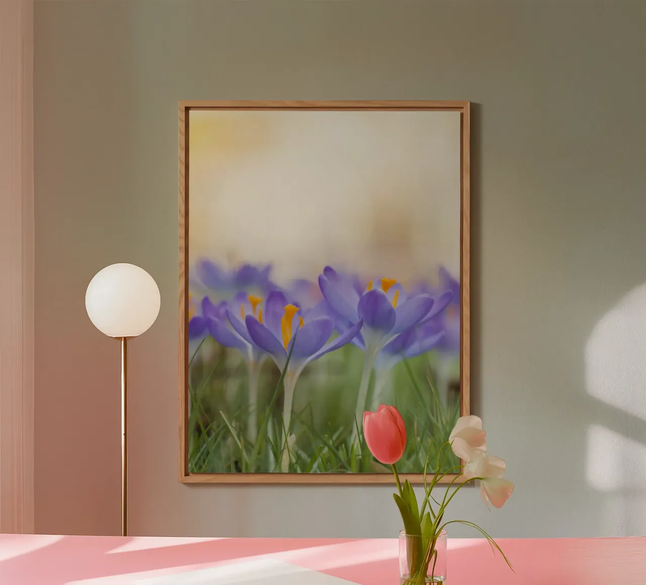 Spring Awakening: Crocuses in Bloom forex plate by Curious Collections by Marielle Leenders