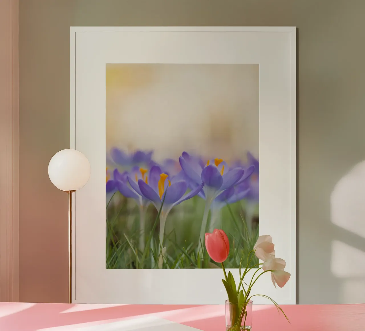 Spring Awakening: Crocuses in Bloom hahnemühle by Curious Collections by Marielle Leenders