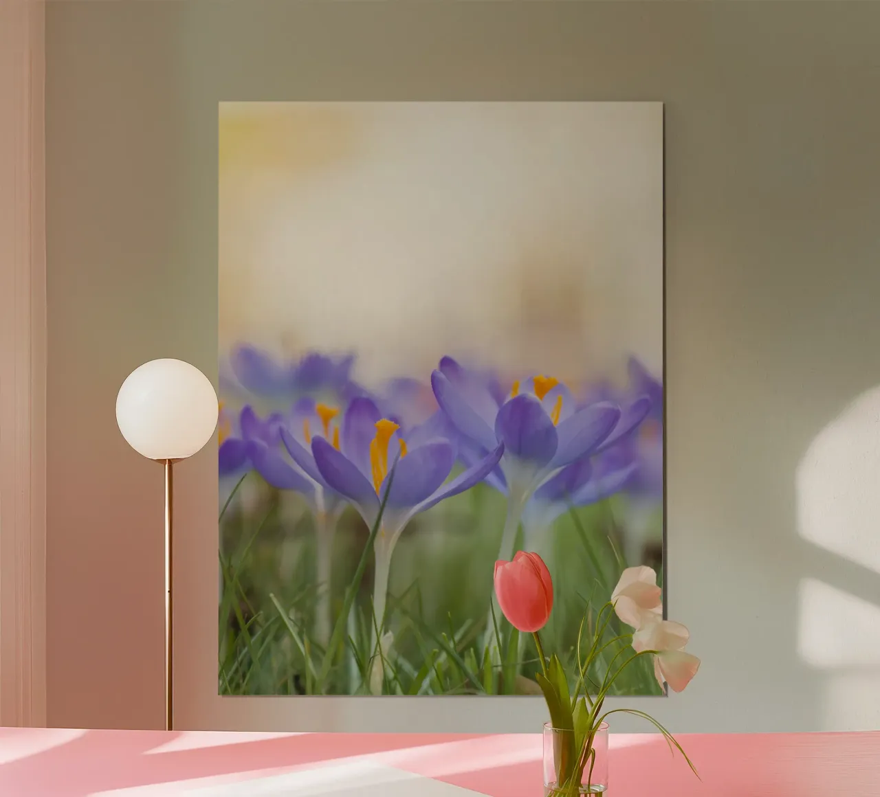 Spring Awakening: Crocuses in Bloom hahnemühle by Curious Collections by Marielle Leenders