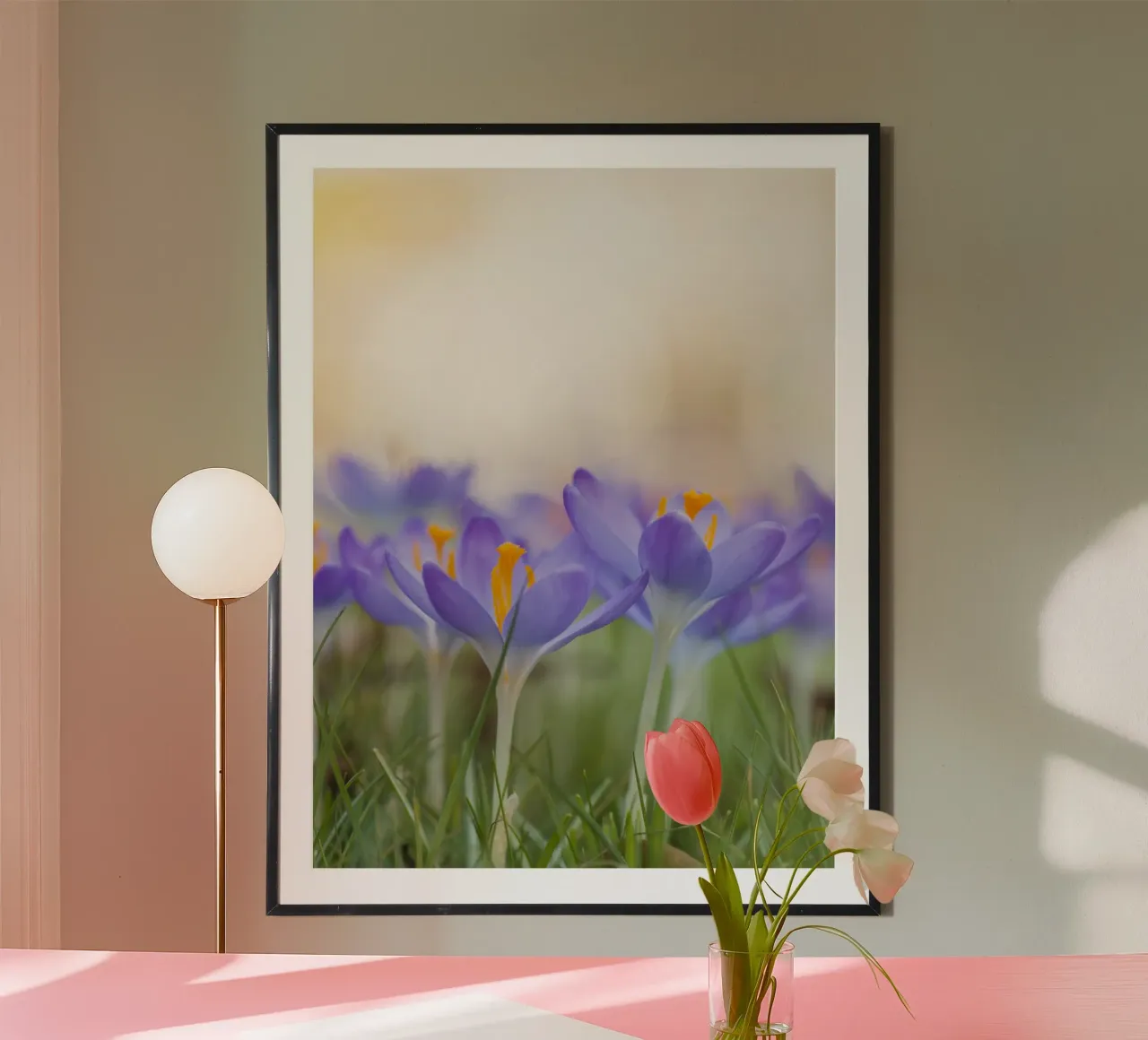 Spring Awakening: Crocuses in Bloom hahnemühle by Curious Collections by Marielle Leenders