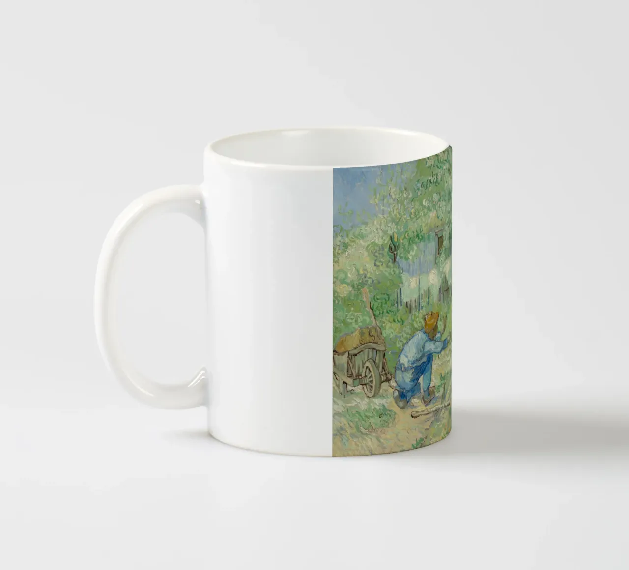 Vincent van Gogh, erste Schritte Keramik Tasse von Carinaprint