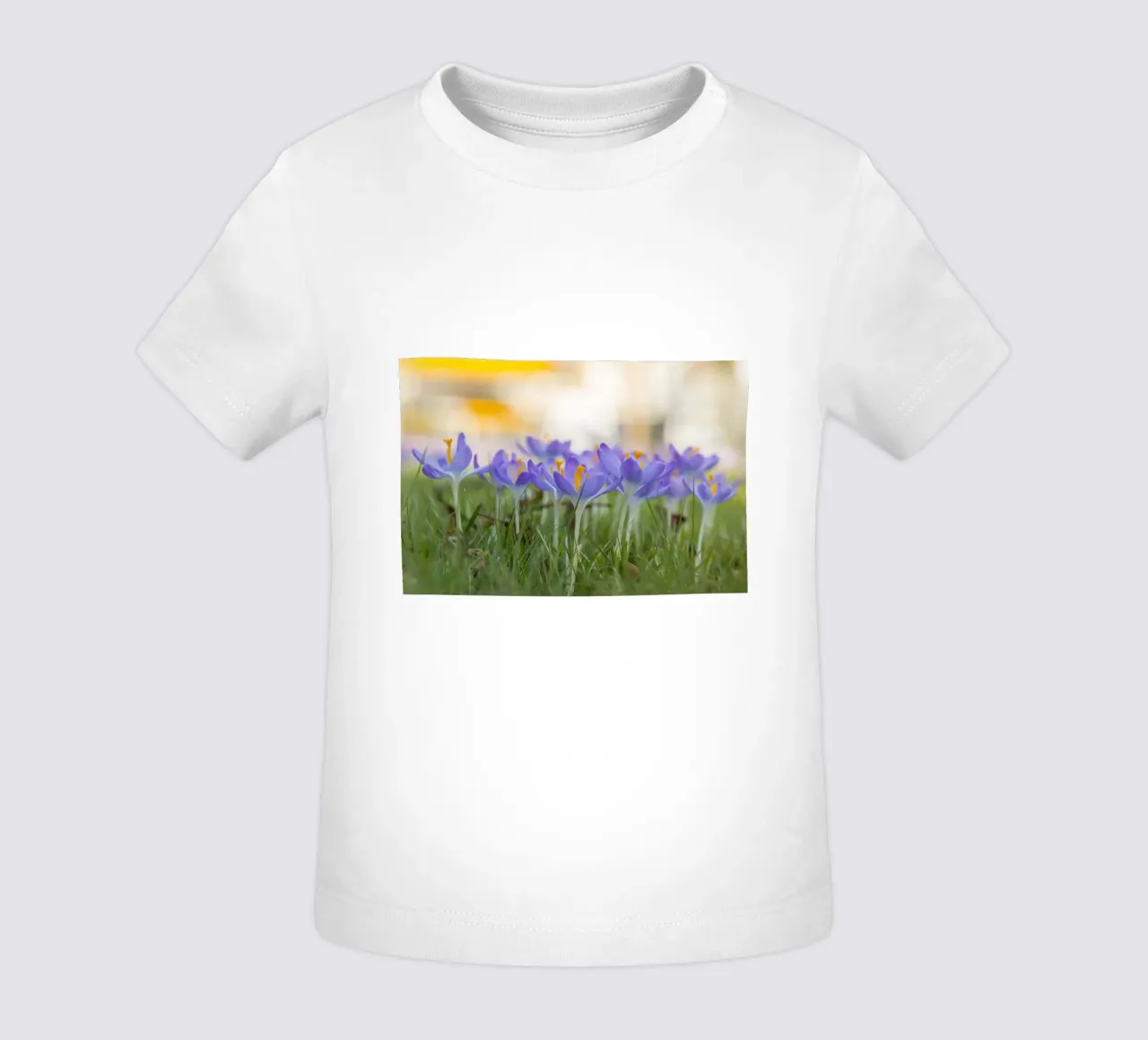 Spring Awakening: Crocuses in Bloom baby t-shirt by Curious Collections by Marielle Leenders
