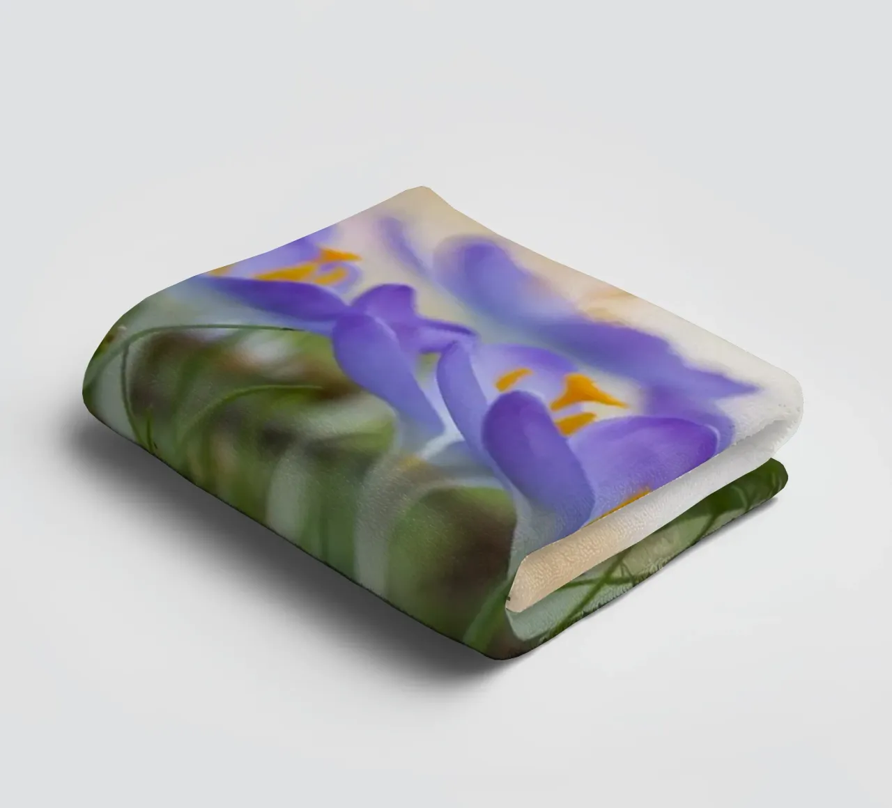 Spring Awakening: Crocuses in Bloom towel by Curious Collections by Marielle Leenders
