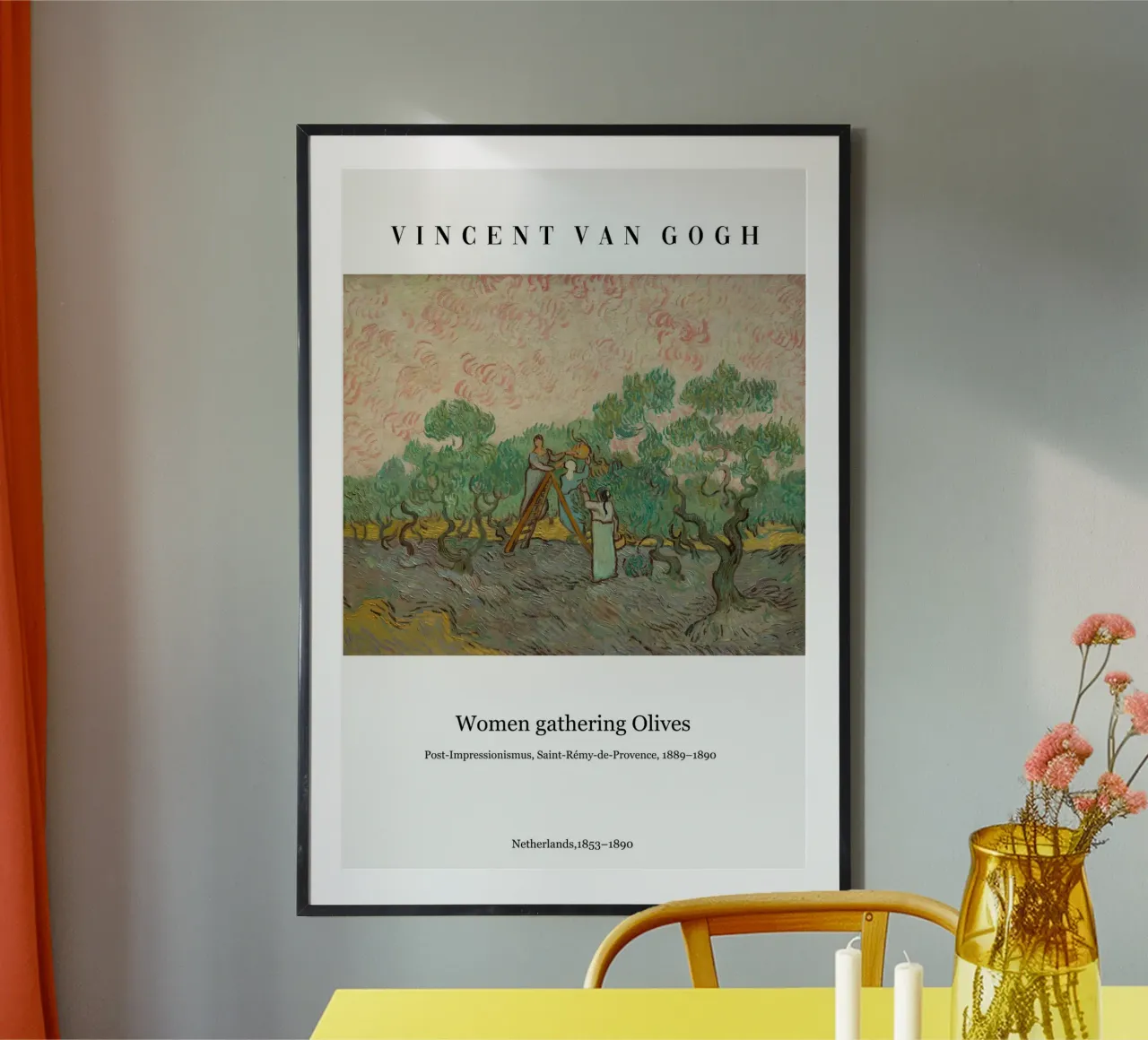 van Gogh - Donne che raccolgono olive poster da Carinaprint