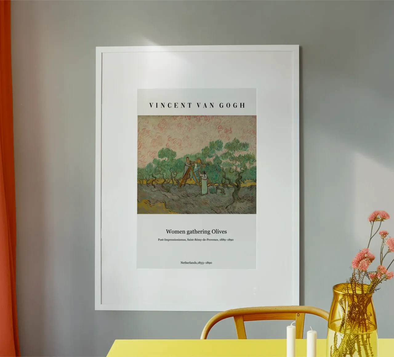 van Gogh - Donne che raccolgono olive poster da Carinaprint