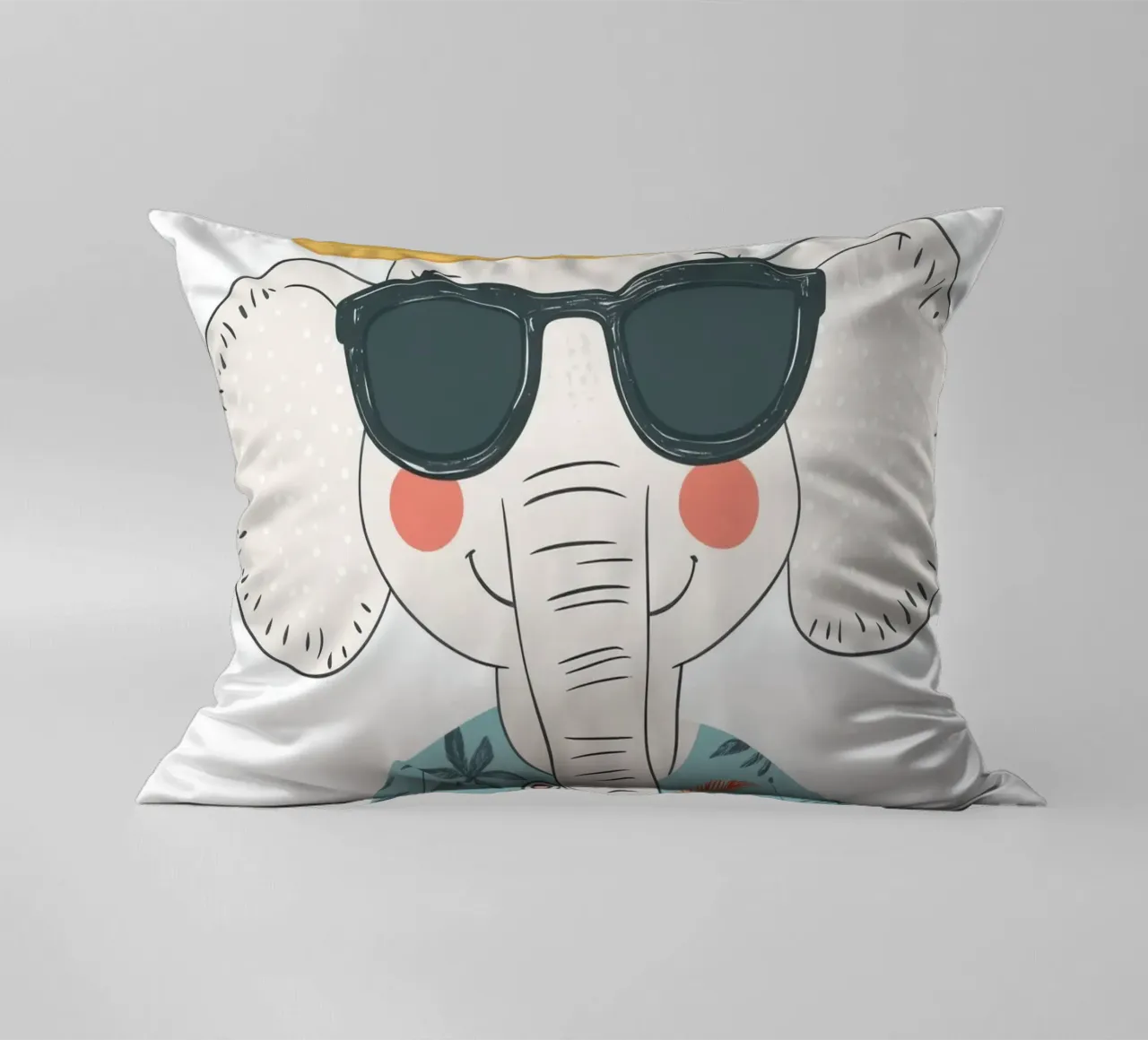 L'elefante in vacanza cuscino da So Cute Land - Affiches et posters