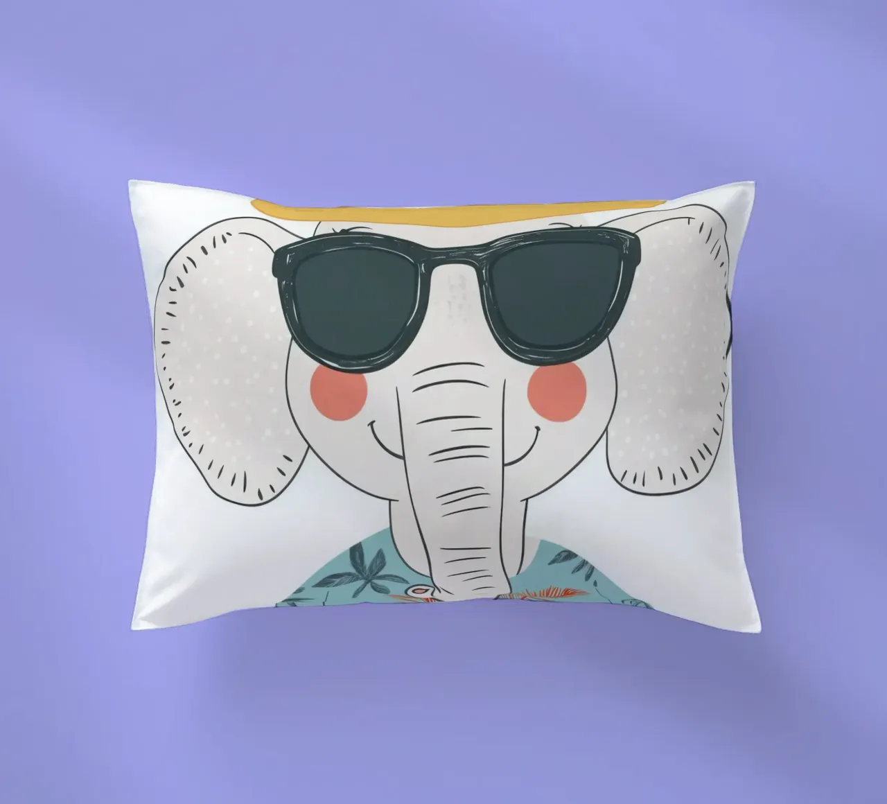 L'elefante in vacanza cuscino da So Cute Land - Affiches et posters